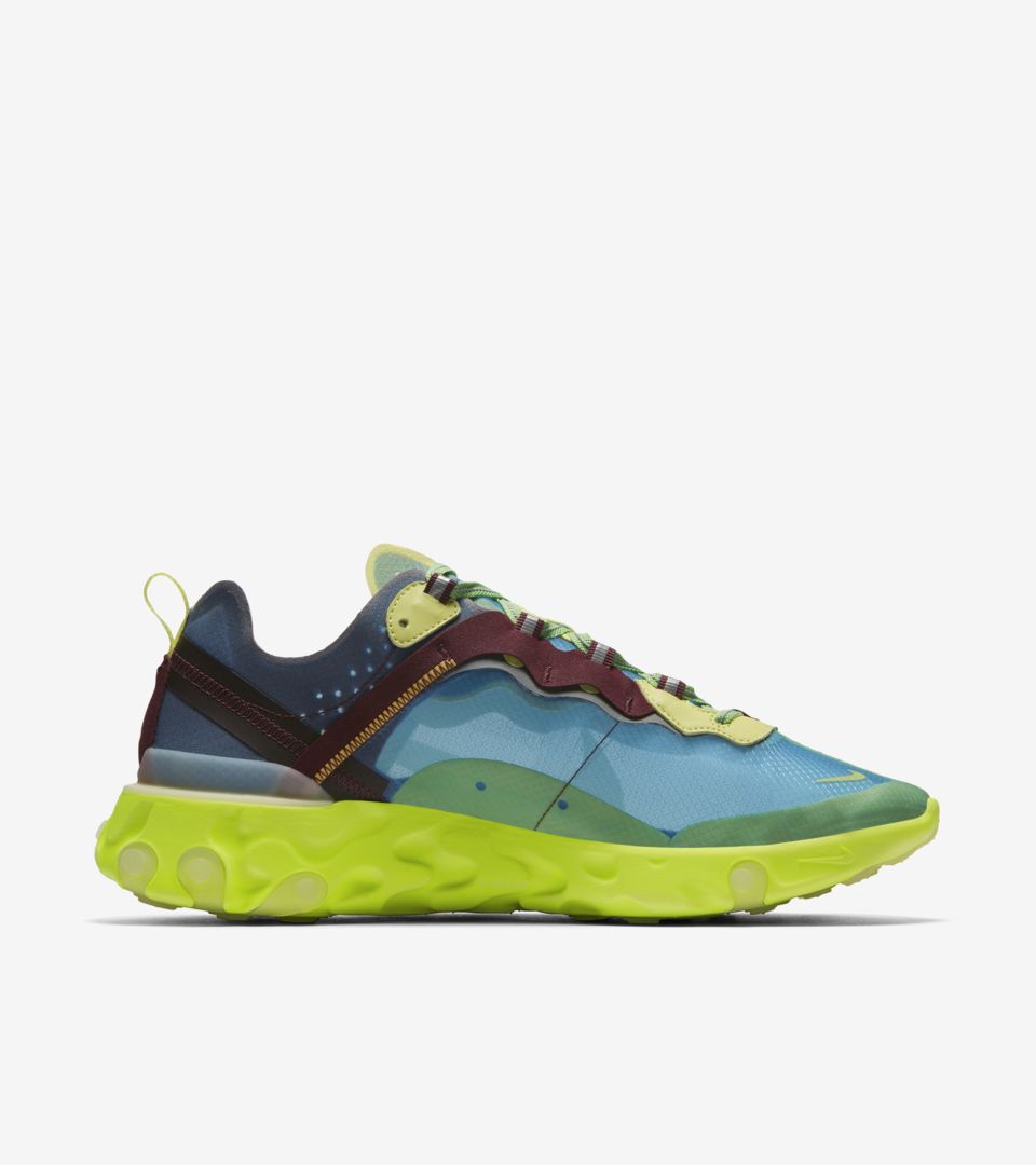 Nike React Element 87 Undercover 'Lakeside & Electric Yellow' Release Date Nike React Element 87 Undercover 'Lakeside & Electric Yellow' Release Date
