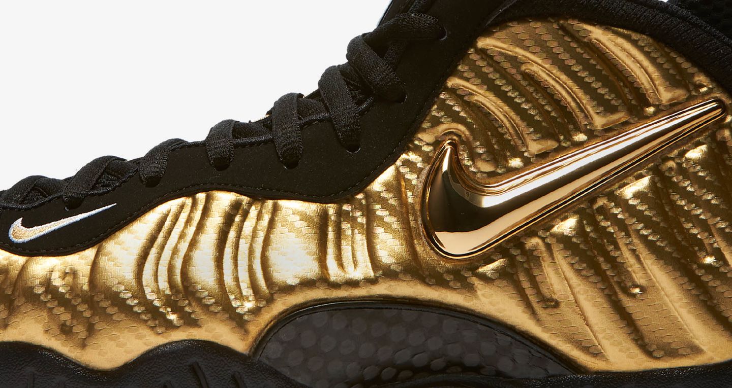 nike air foamposite Pro metallic gold