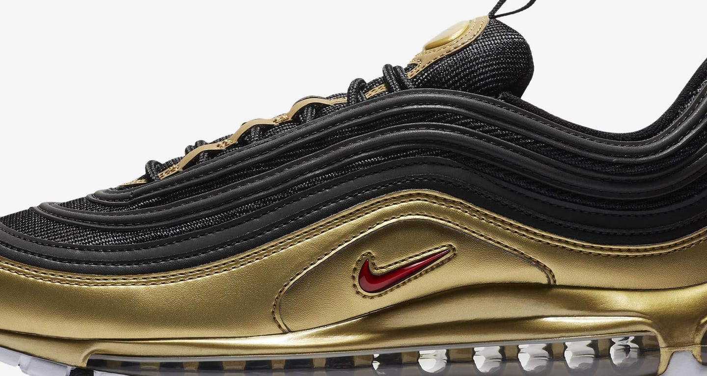 black and gold air max 97