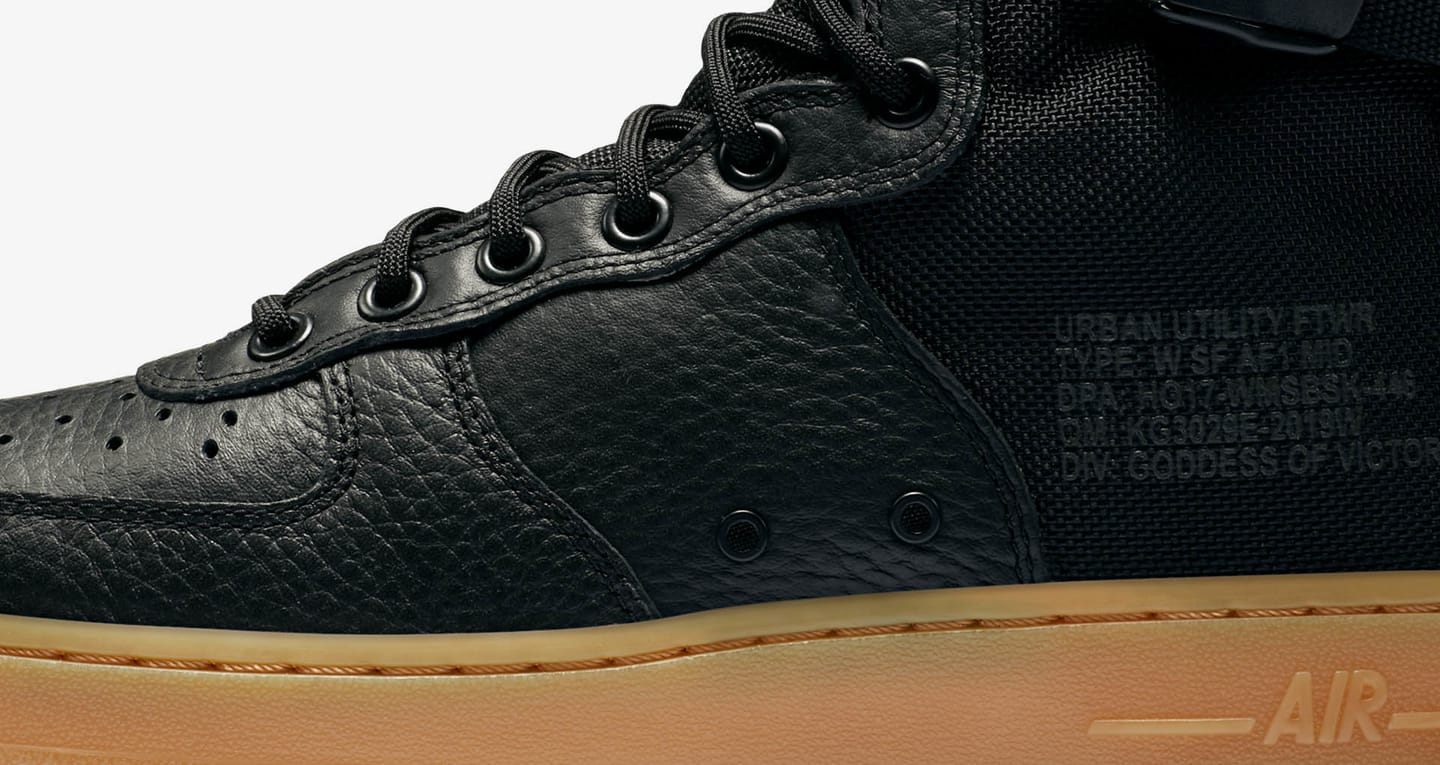 nike sf air force 1 mid black gum