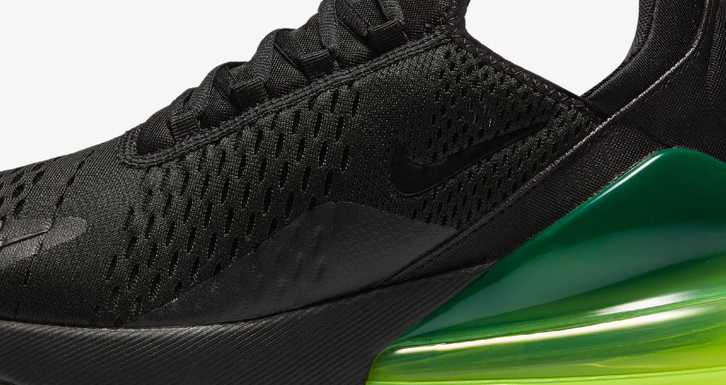 nike 270 black and green