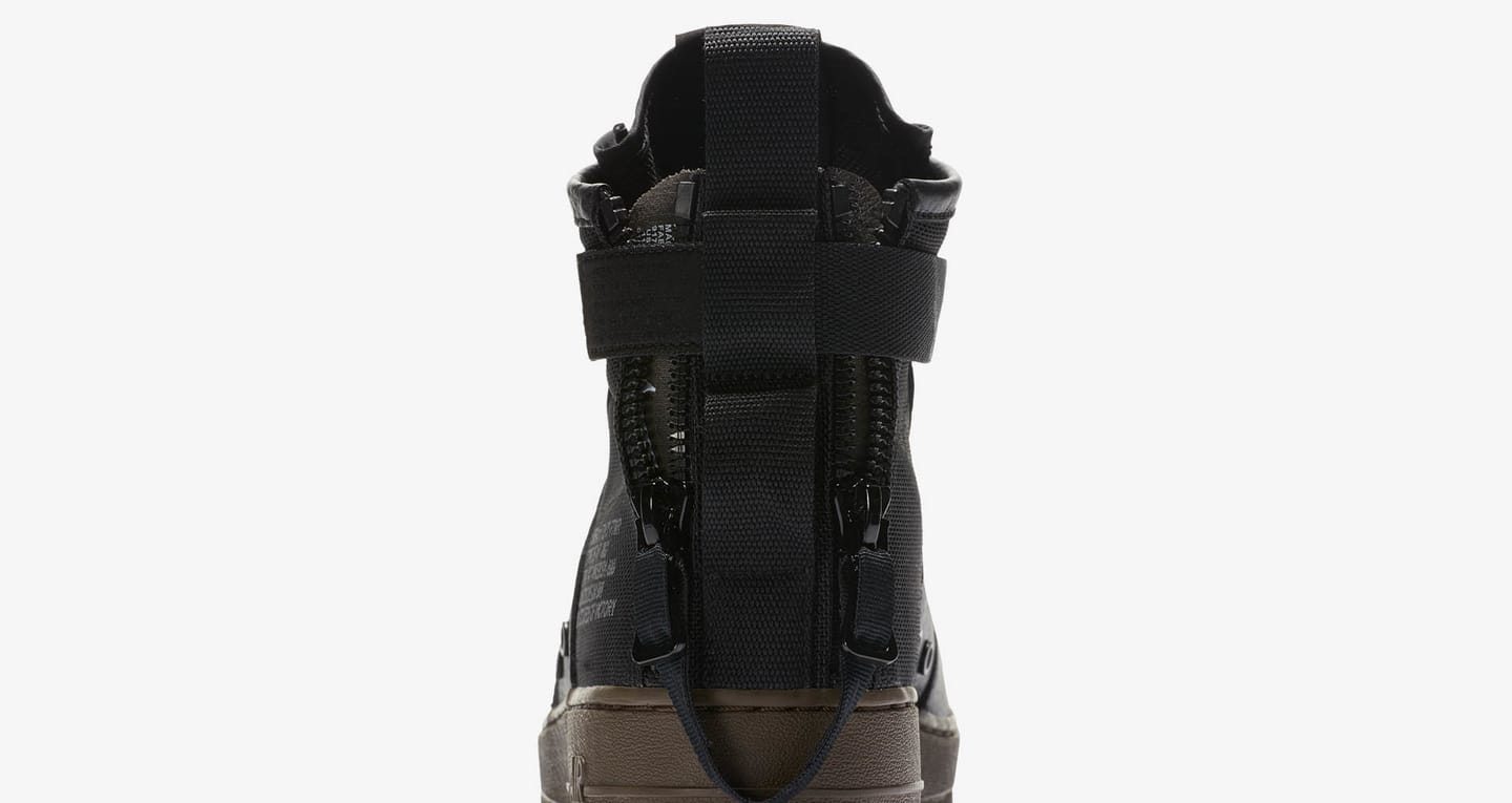 sf air force 1 mid black dark hazel