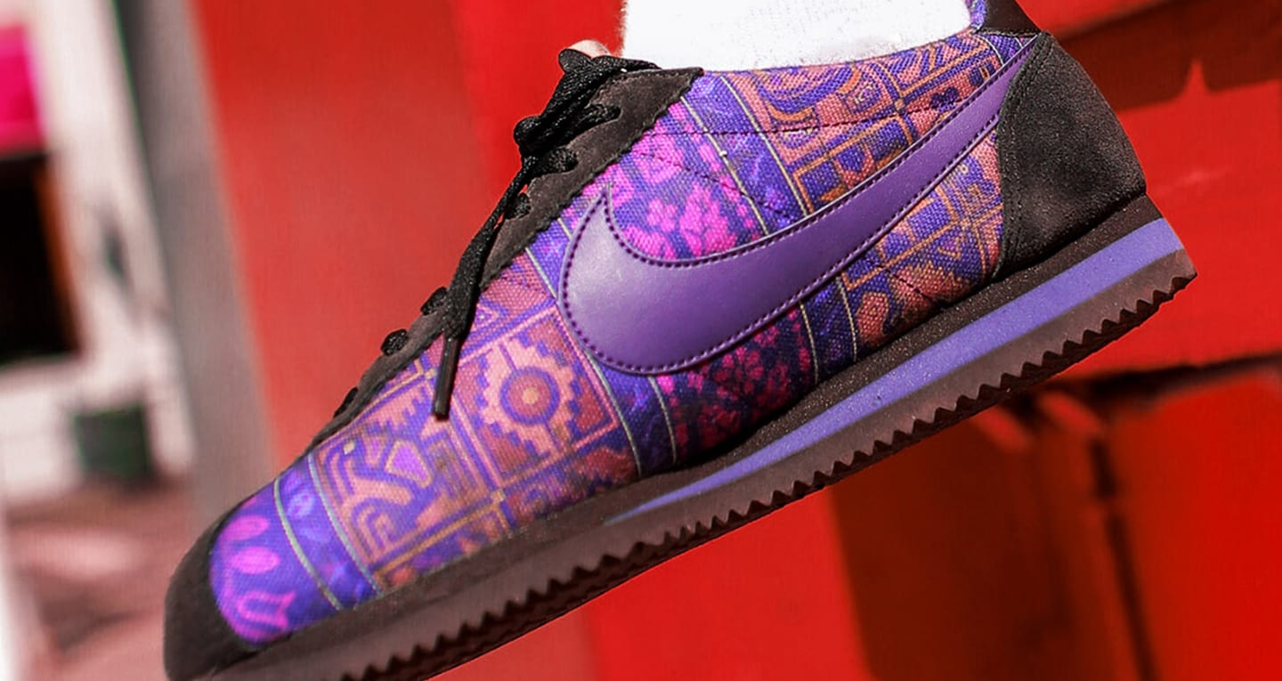 nike cortez nylon violet