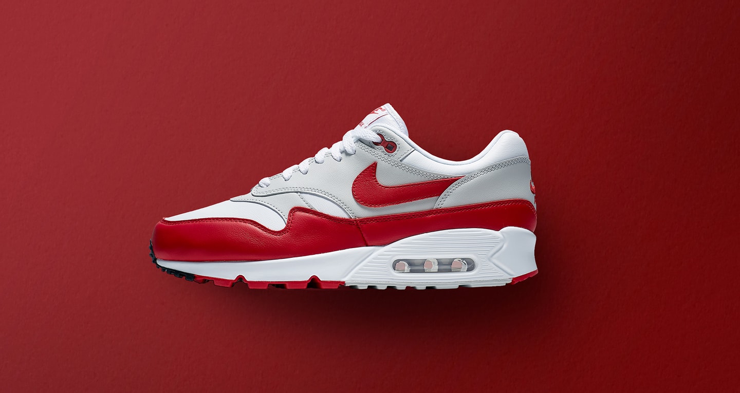 red and white air max 90