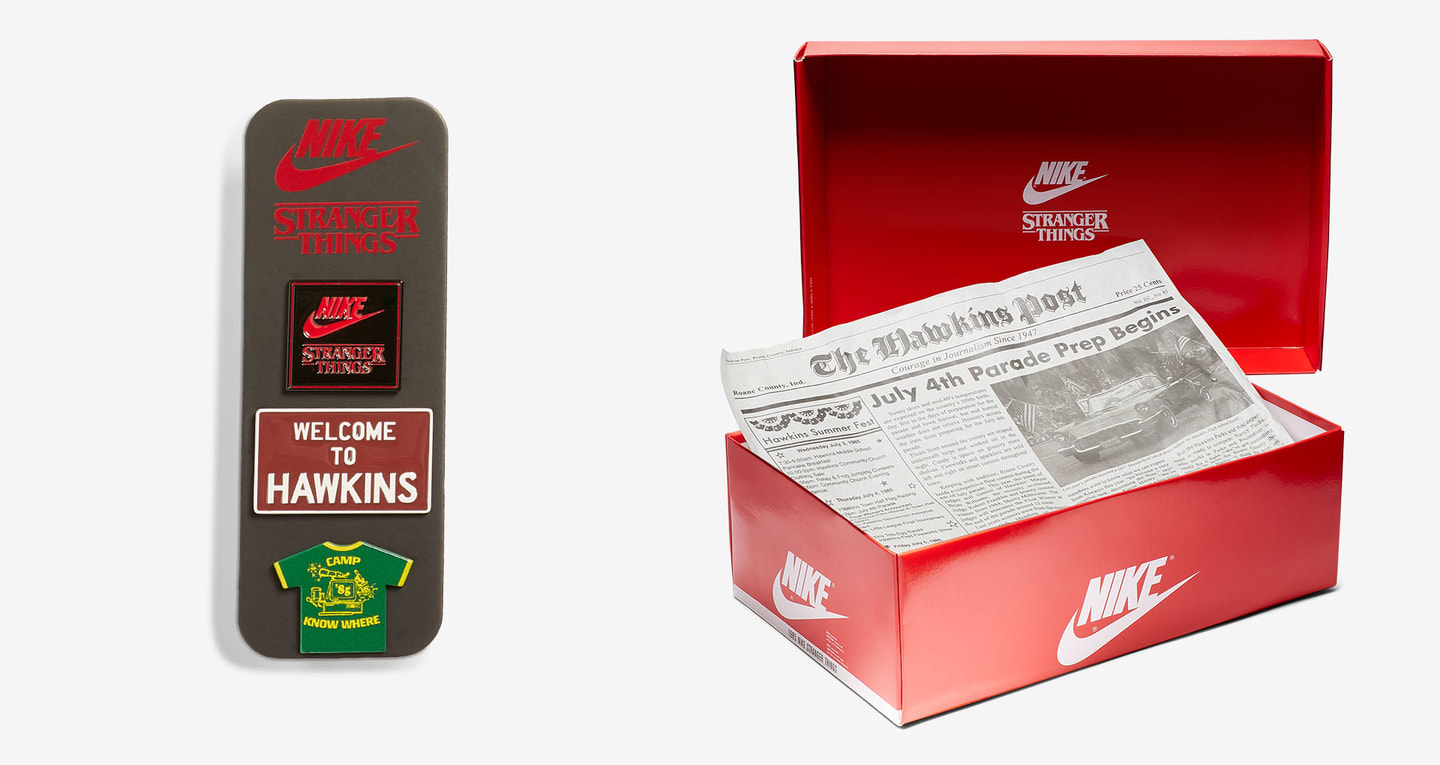 nike stranger things red cortez