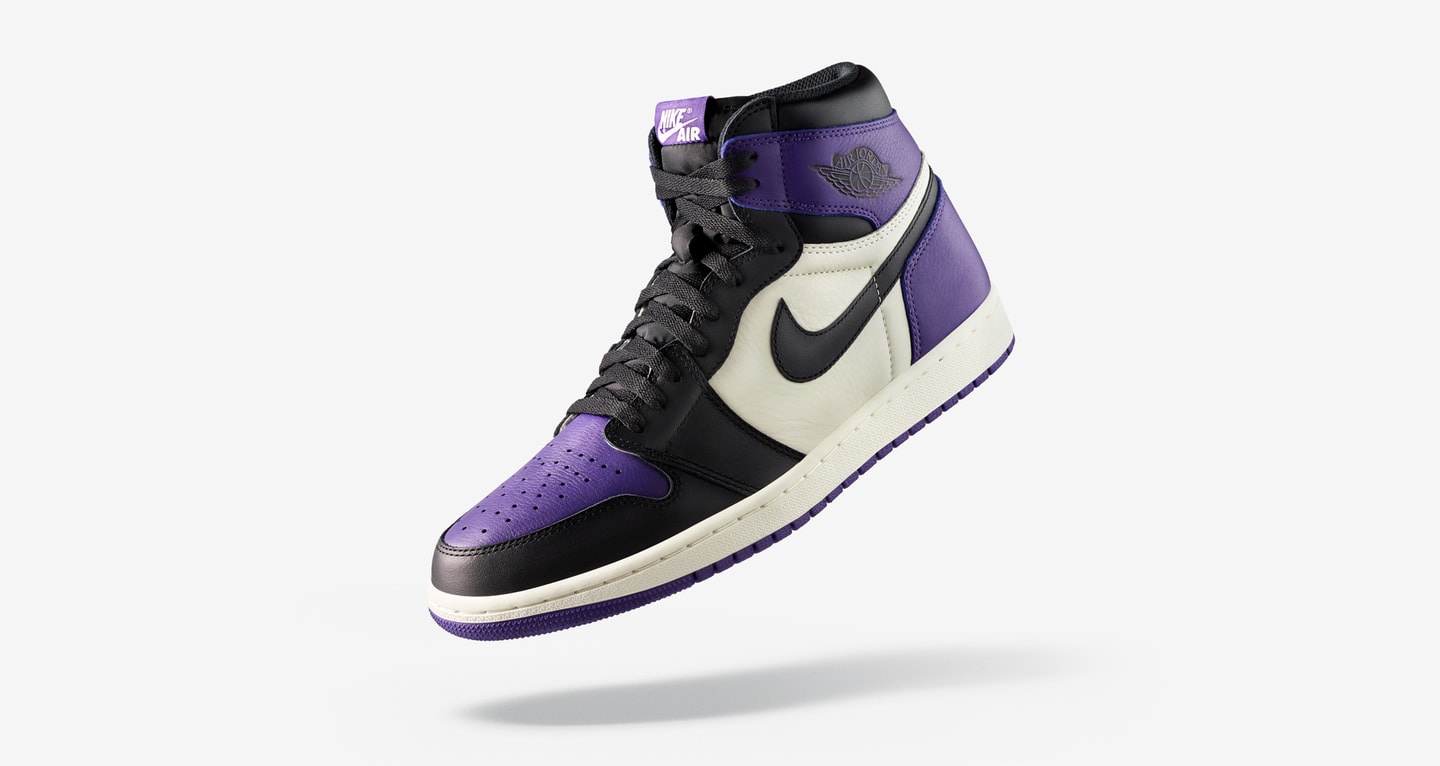 air jordan 1 mid court purple