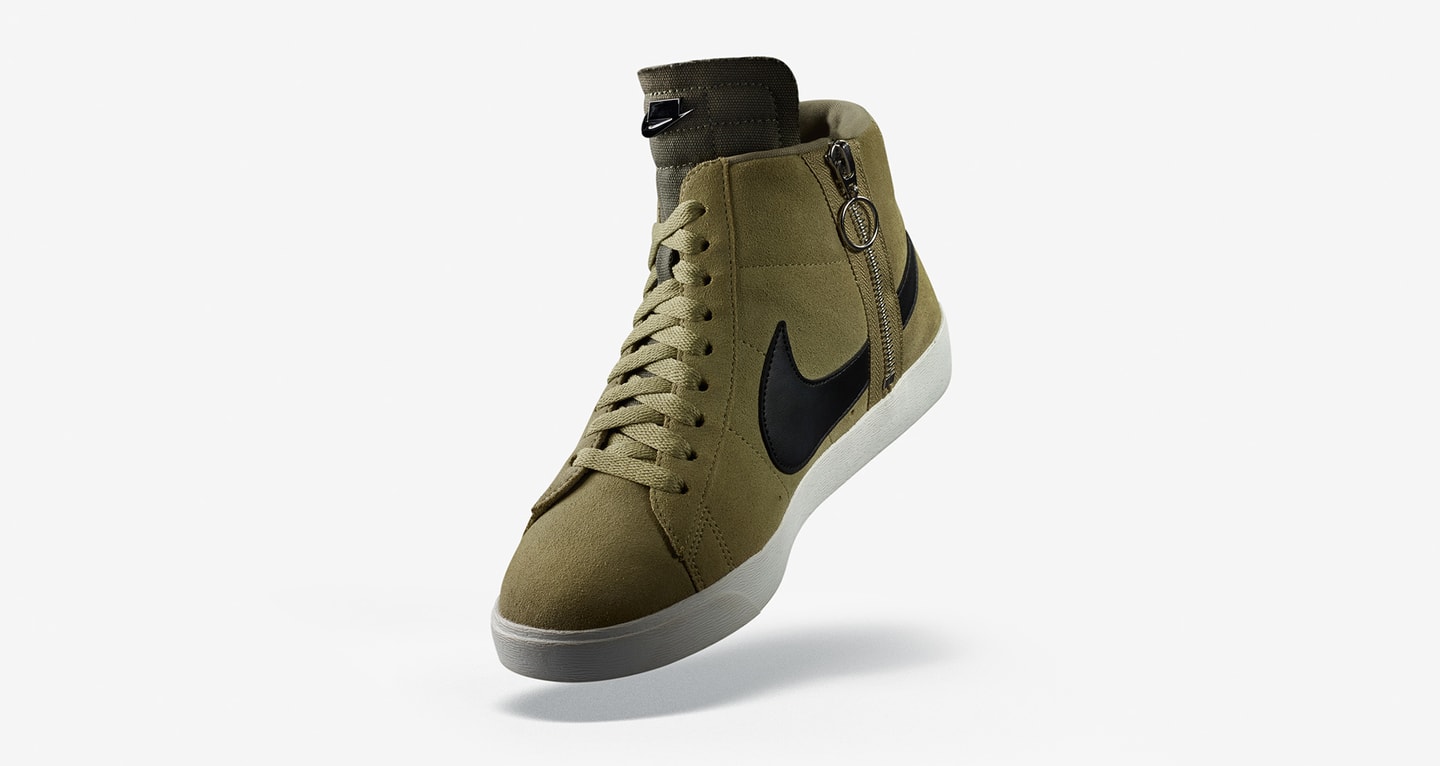 nike blazer mid olive