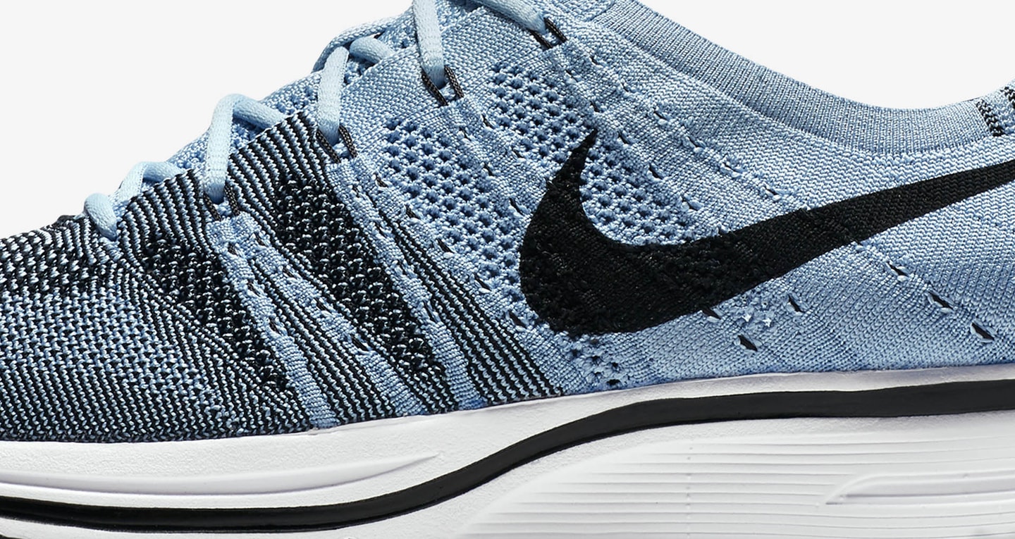 nike flyknit trainer bleu