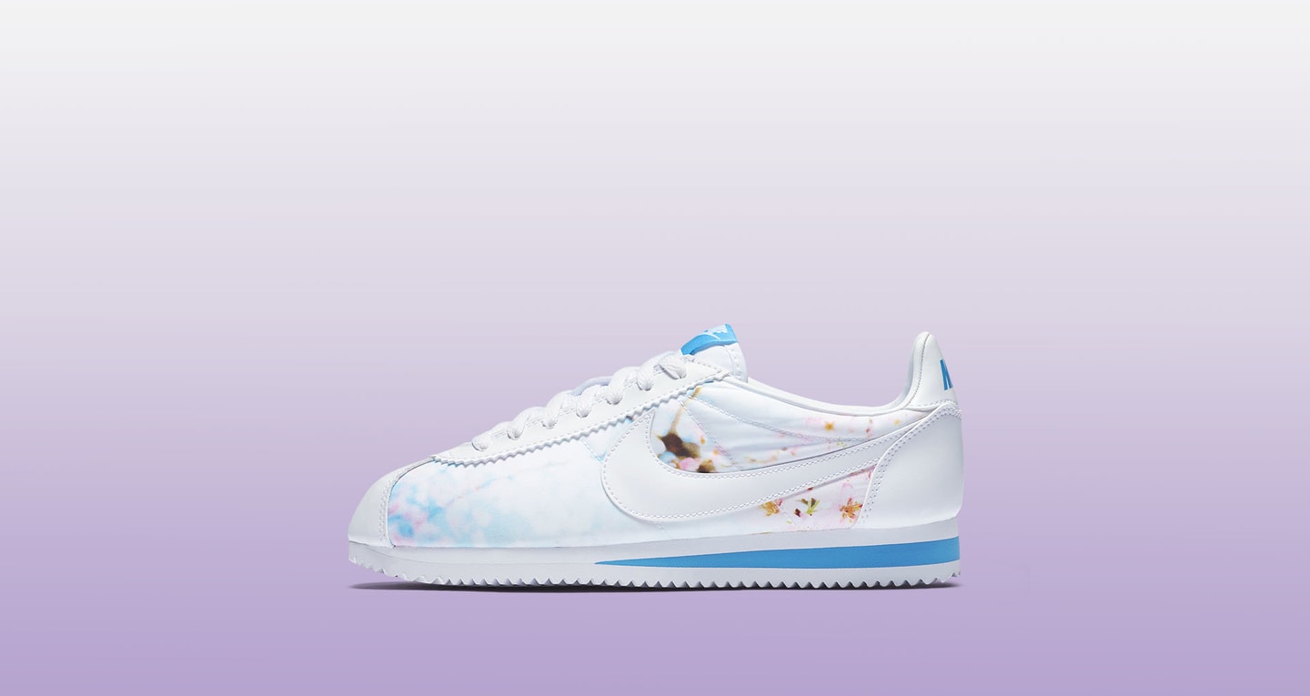 nike cortez cherry blossom