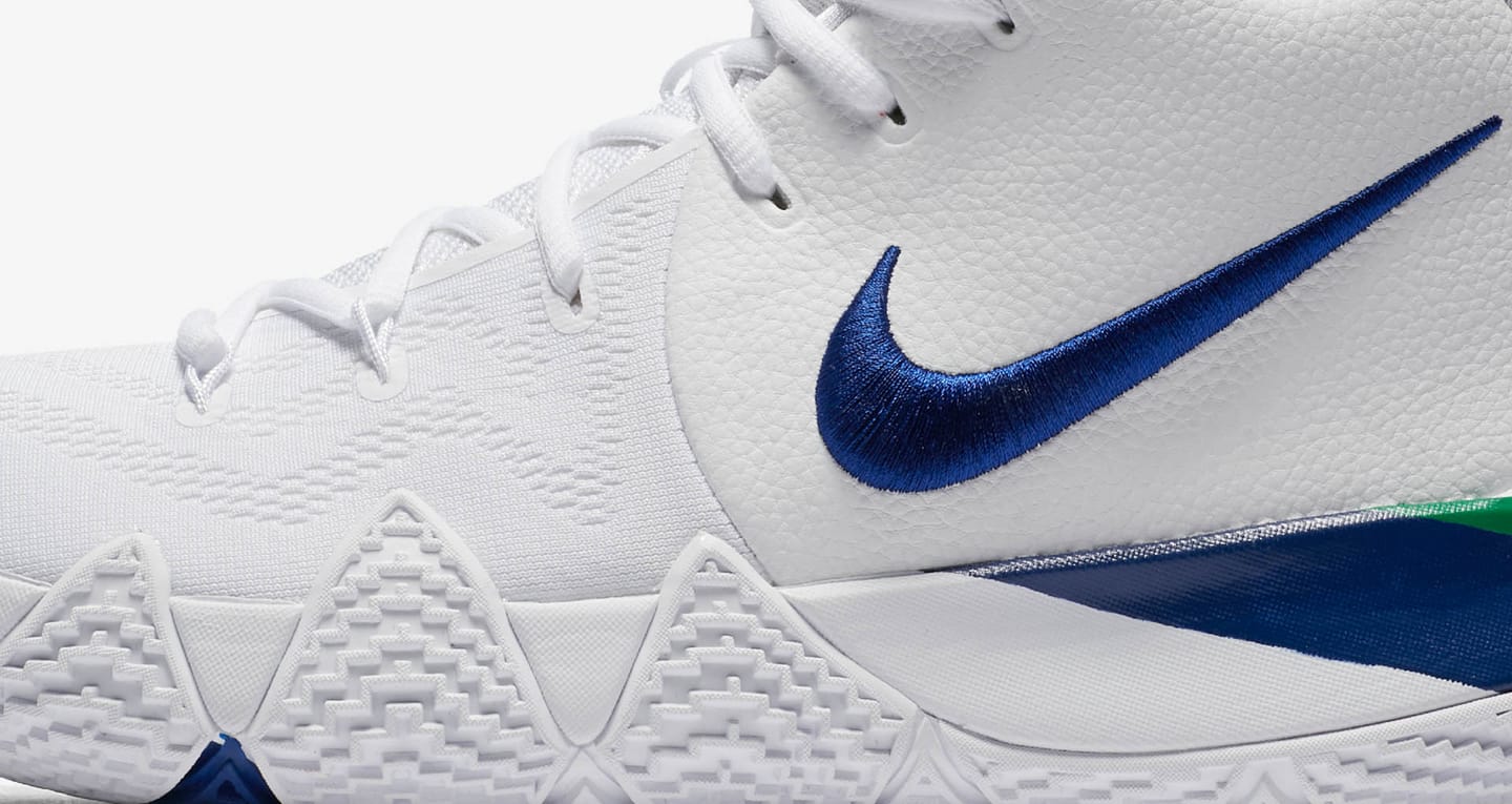 kyrie 4 white deep royal blue