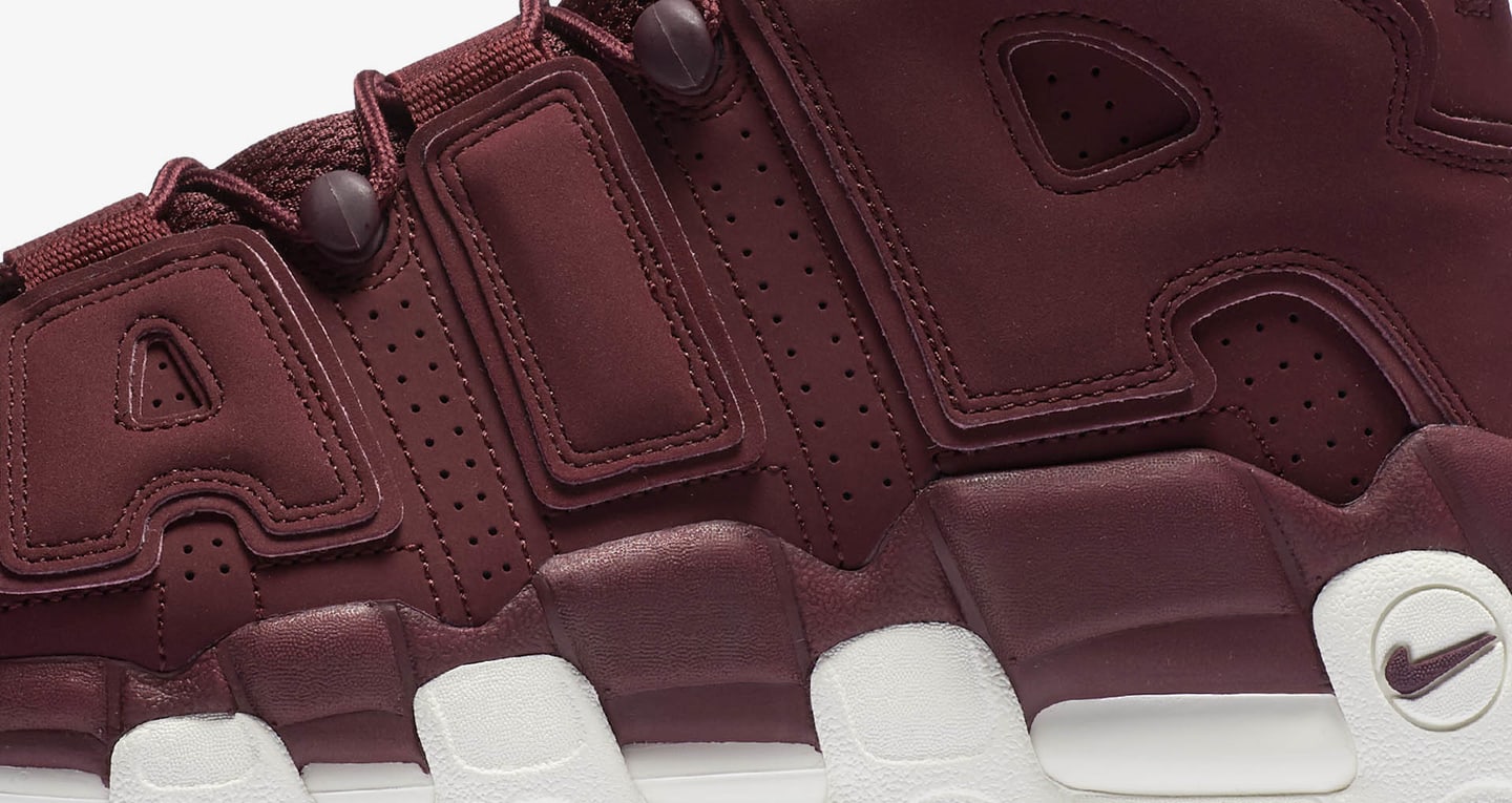 nike uptempo burgundy