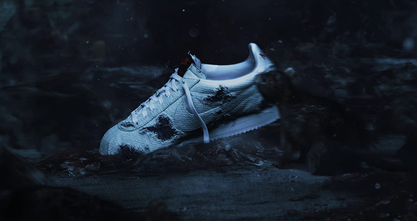 nike cortez upside down