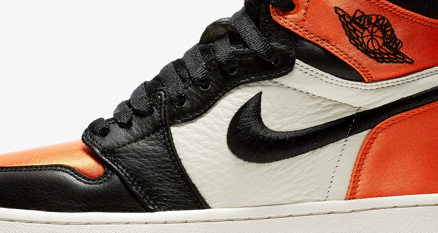 orange satin jordan 1