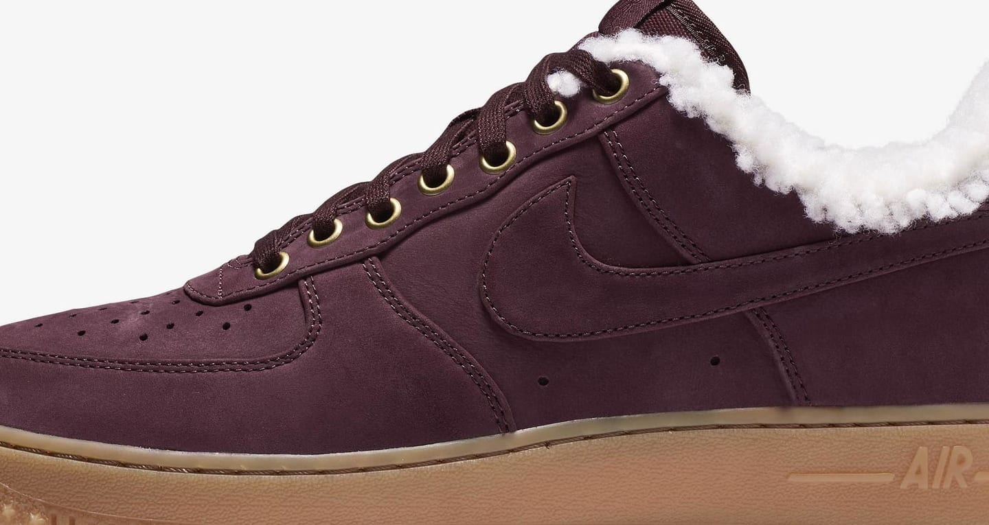 burgundy high top air force ones