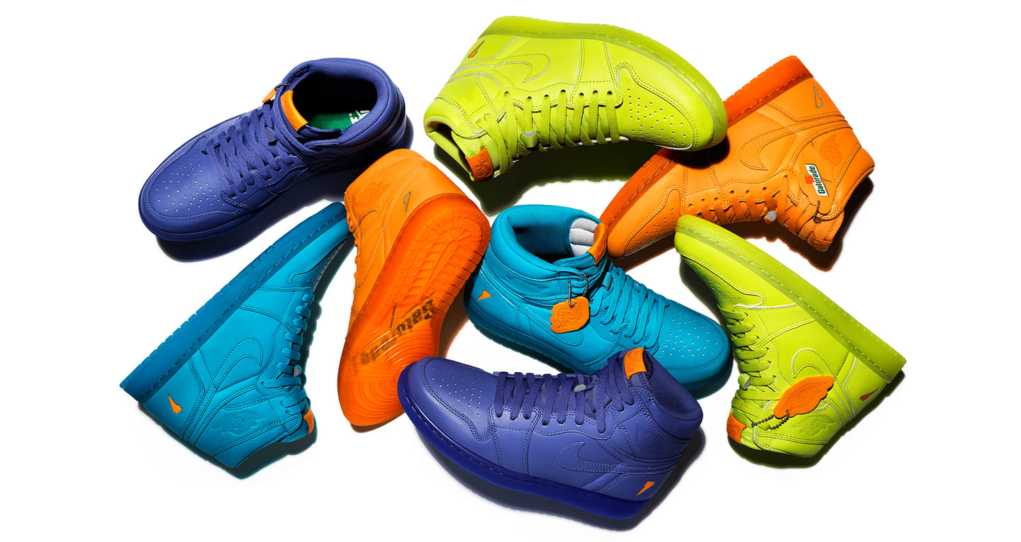 nike air jordan 1 gatorade orange