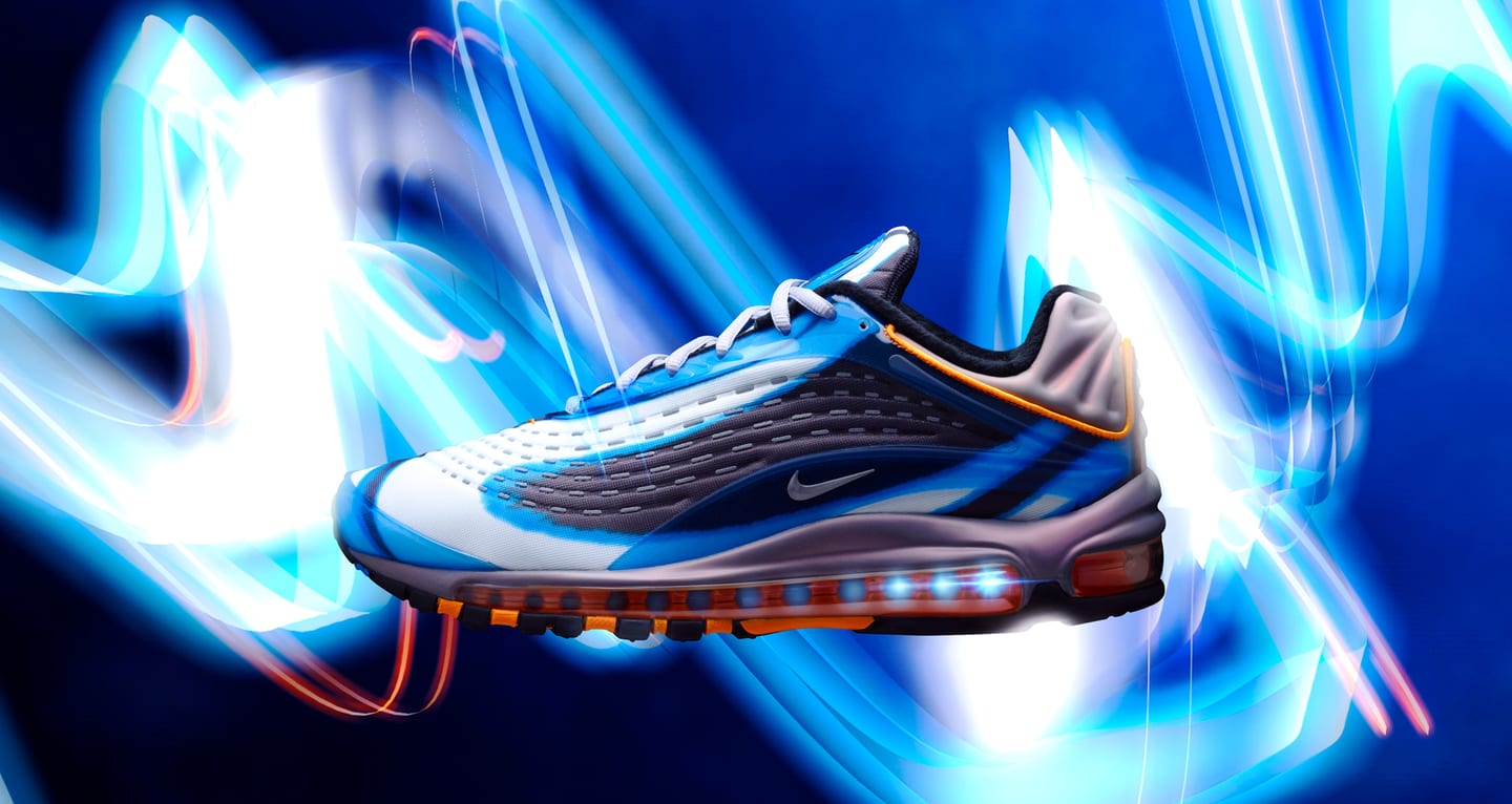 nike air max deluxe blue orange