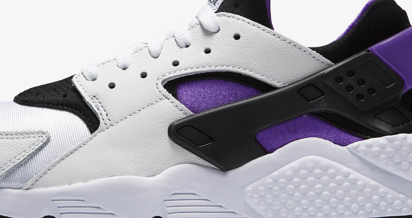 nike huarache white and purple