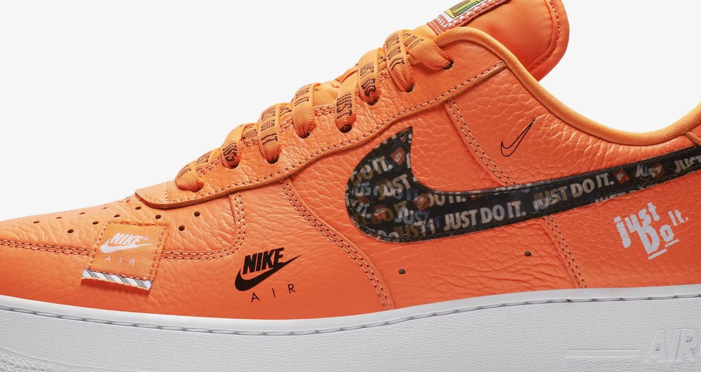 nike af1 orange just do it