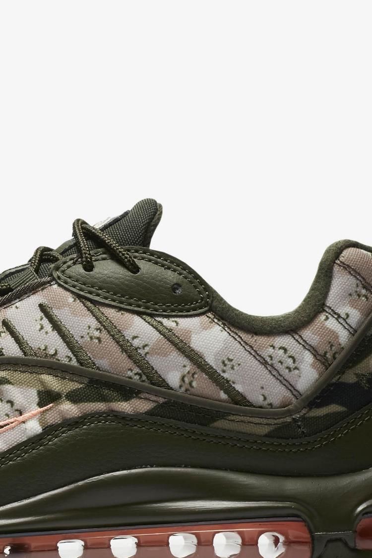Nike Air Max 98 'Cargo Khaki & Sunset Tint' Release Date Nike Air Max 98 'Cargo Khaki & Sunset Tint' Release Date
