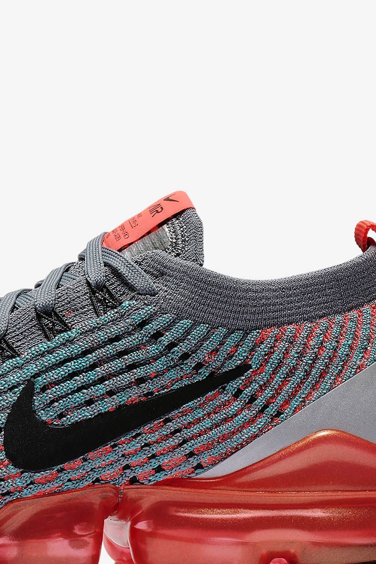 Nike Women's Air VaporMax Flyknit 3 'Lava & Grey' Release Date Nike Women's Air VaporMax Flyknit 3 'Lava & Grey' Release Date