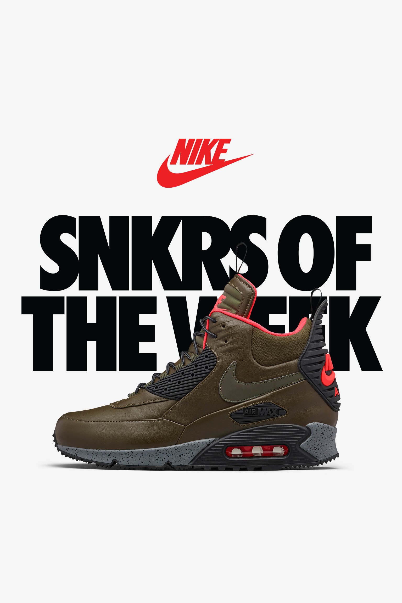 Nike Air Max 90 Sneakerboot 'Dark Green & Bright Crimson' Nike Air Max 90 Sneakerboot 'Dark Green & Bright Crimson'