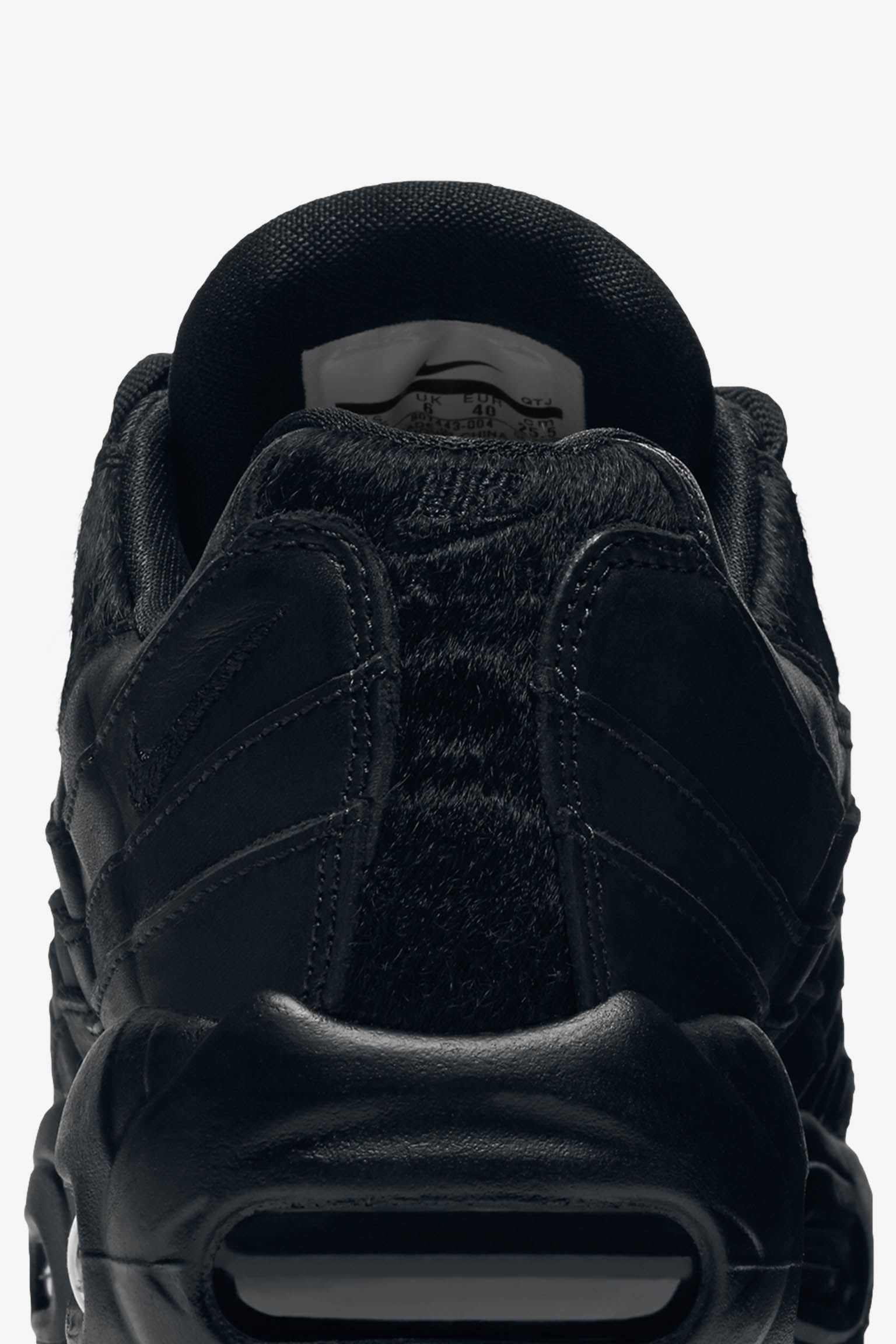 Women's Nike Air Max 95 Premium 'Triple Black’ 2016 Women's Nike Air Max 95 Premium 'Triple Black’ 2016