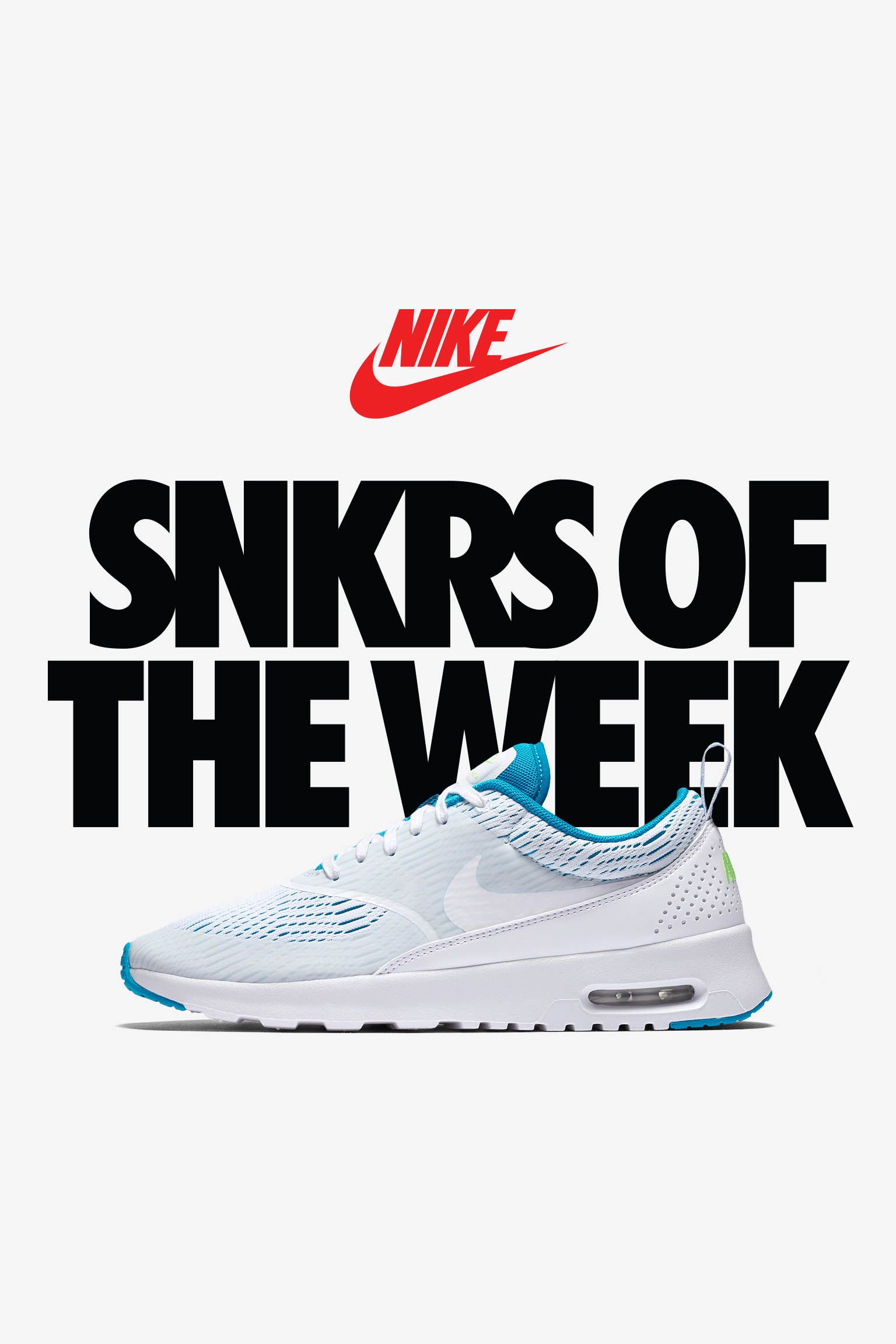 Women's Air Max Thea 'White & Blue Lagoon' Women's Air Max Thea 'White & Blue Lagoon'