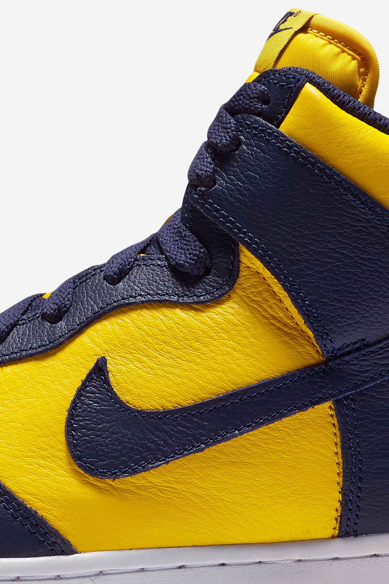 Nike College Colors Program: Nike Dunk High 'Michigan' Nike College Colors Program: Nike Dunk High 'Michigan'