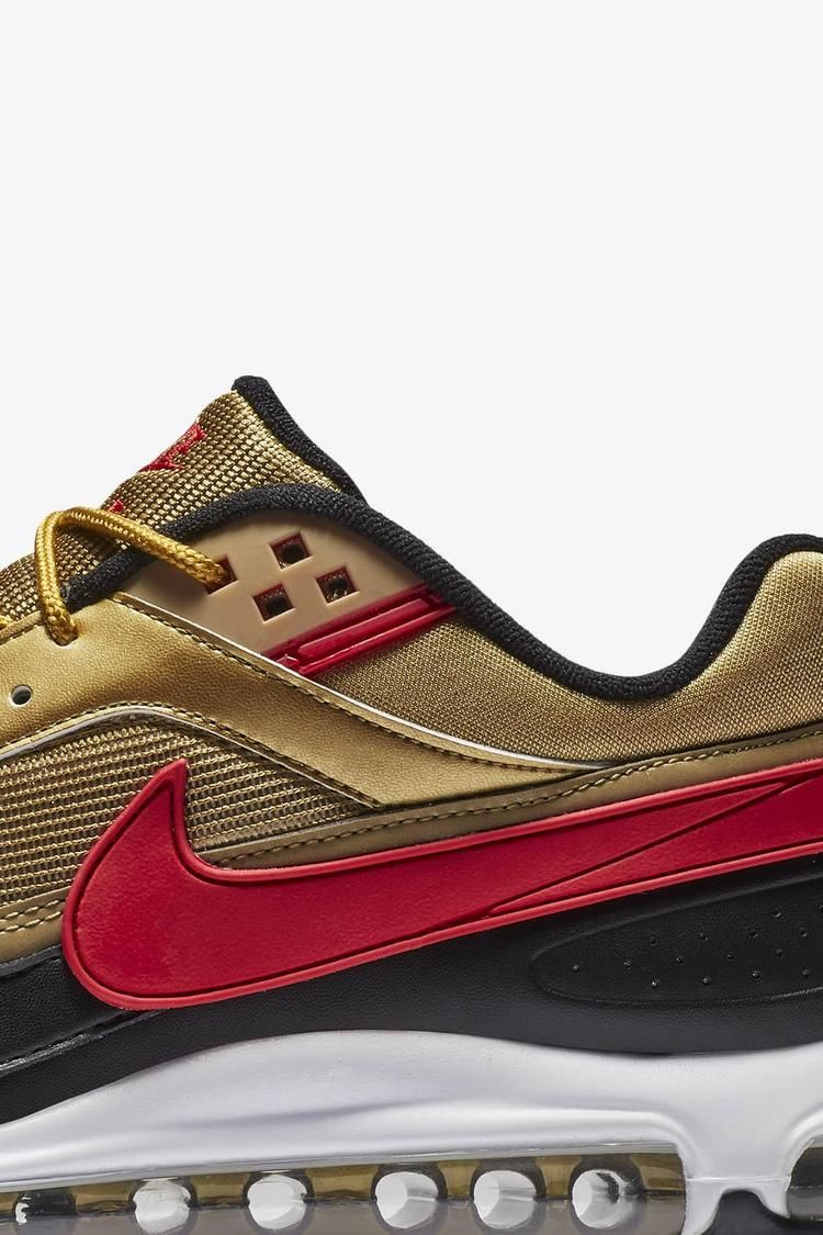 Nike Air Max 97/BW 'Metallic Gold & Black & University Red' Release Date Nike Air Max 97/BW 'Metallic Gold & Black & University Red' Release Date