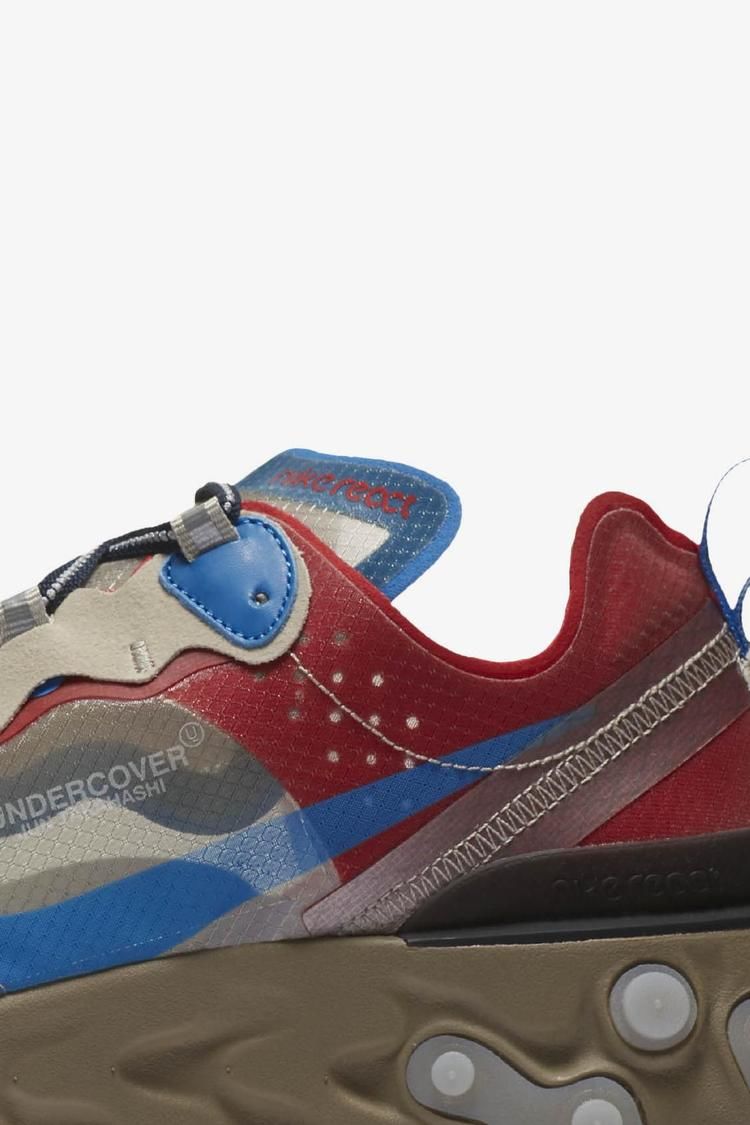 Nike React Element 87 Undercover 'Light Beige Chalk & Signal Blue' Release Date Nike React Element 87 Undercover 'Light Beige Chalk & Signal Blue' Release Date