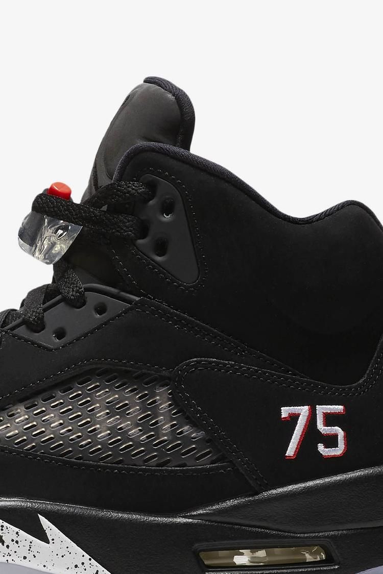 Air Jordan 5 PSG ' Black & Challenge Red' Release Date Air Jordan 5 PSG ' Black & Challenge Red' Release Date