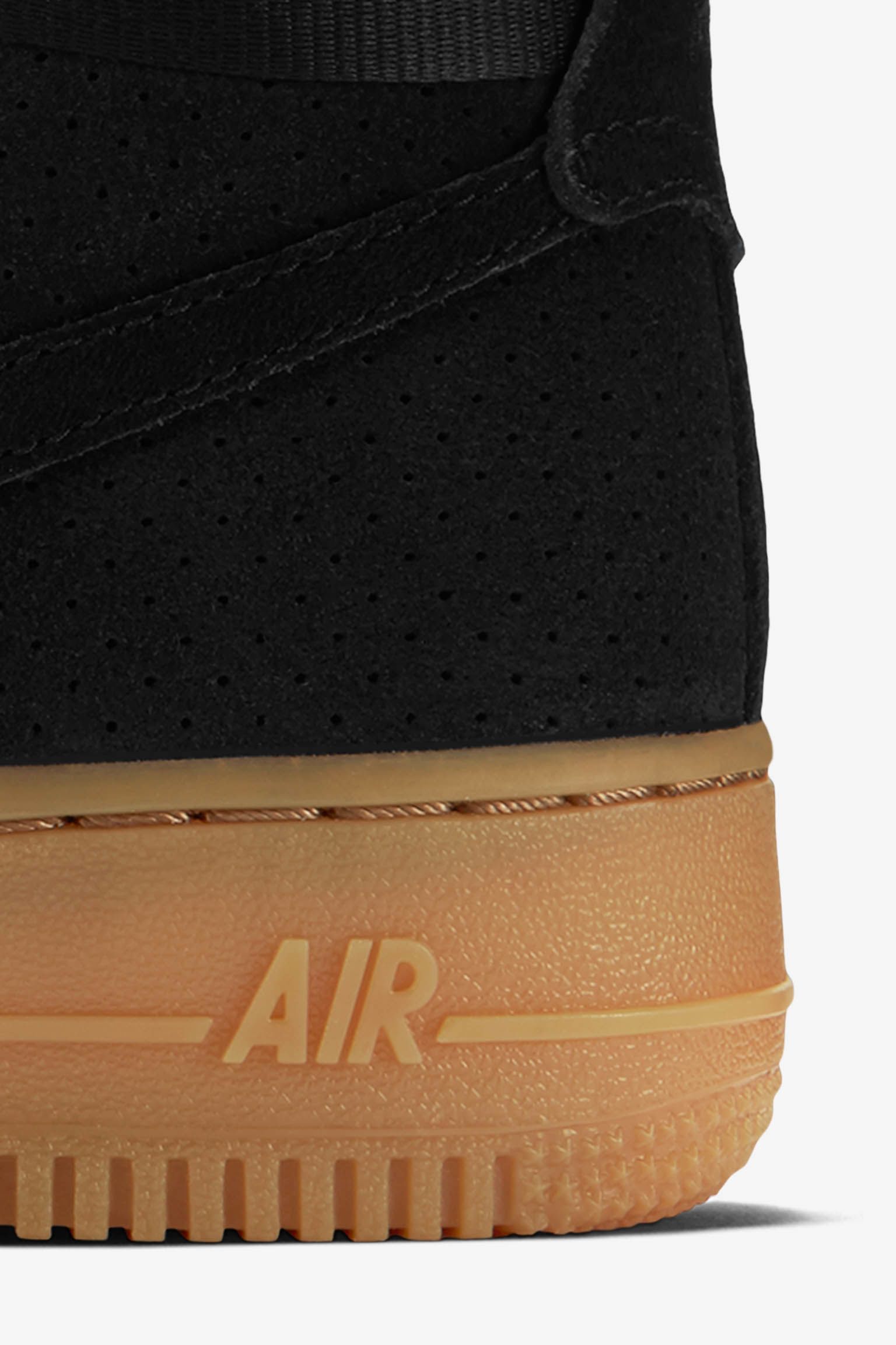 Women's Nike Air Force 1 Hi 'Black Suede & Gum' Women's Nike Air Force 1 Hi 'Black Suede & Gum'