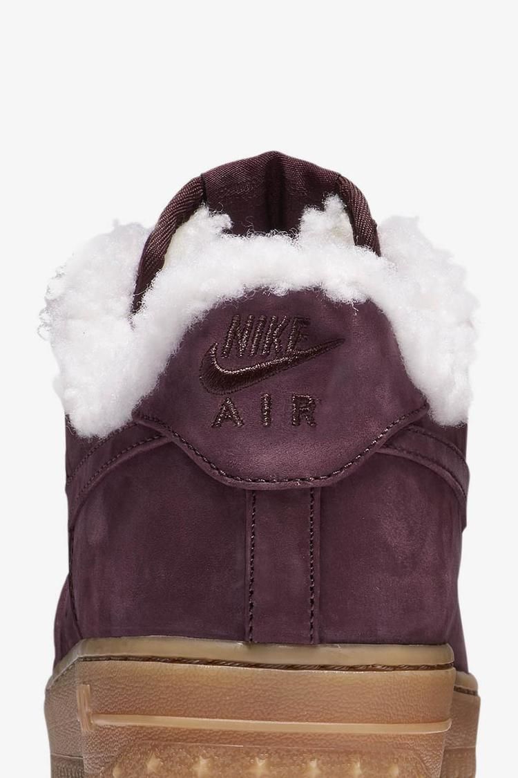 Nike Air Force 1 Premium Winter 'Burgundy Crush & Gum Light Brown' Release Date Nike Air Force 1 Premium Winter 'Burgundy Crush & Gum Light Brown' Release Date