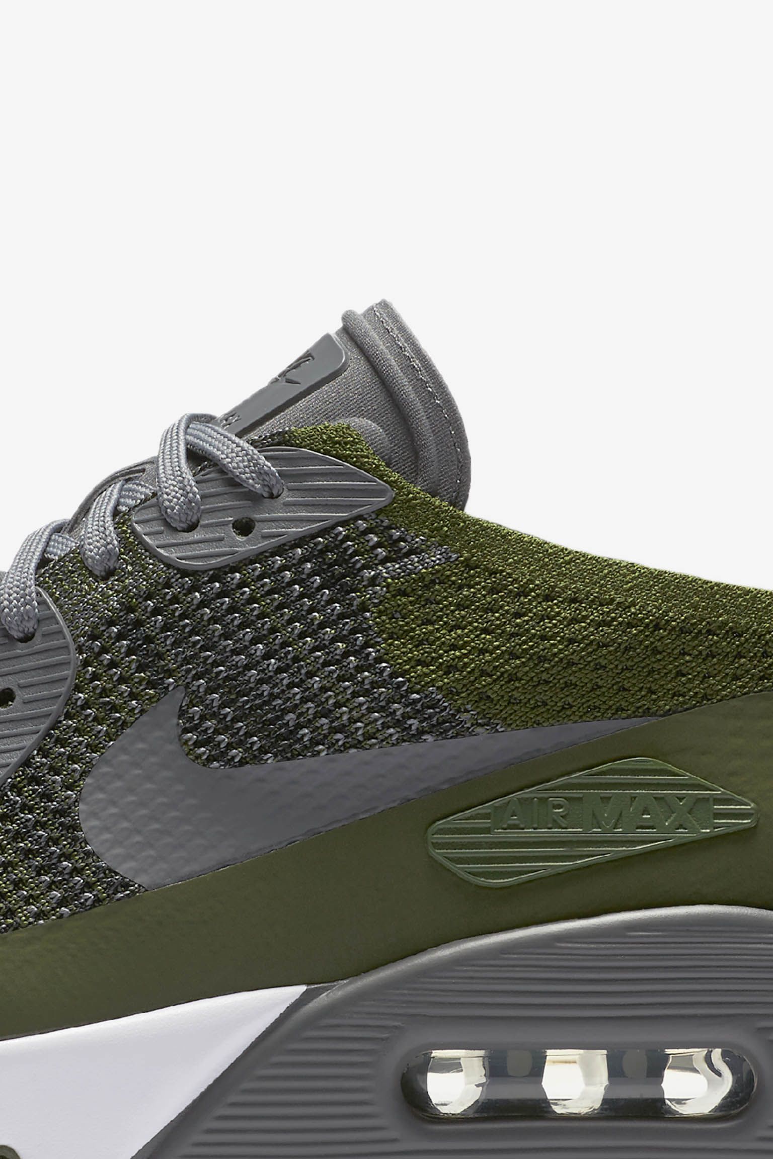 Nike Air Max 90 Ultra 2.0 Flyknit 'Rough Green & Dark Grey' Nike Air Max 90 Ultra 2.0 Flyknit 'Rough Green & Dark Grey'