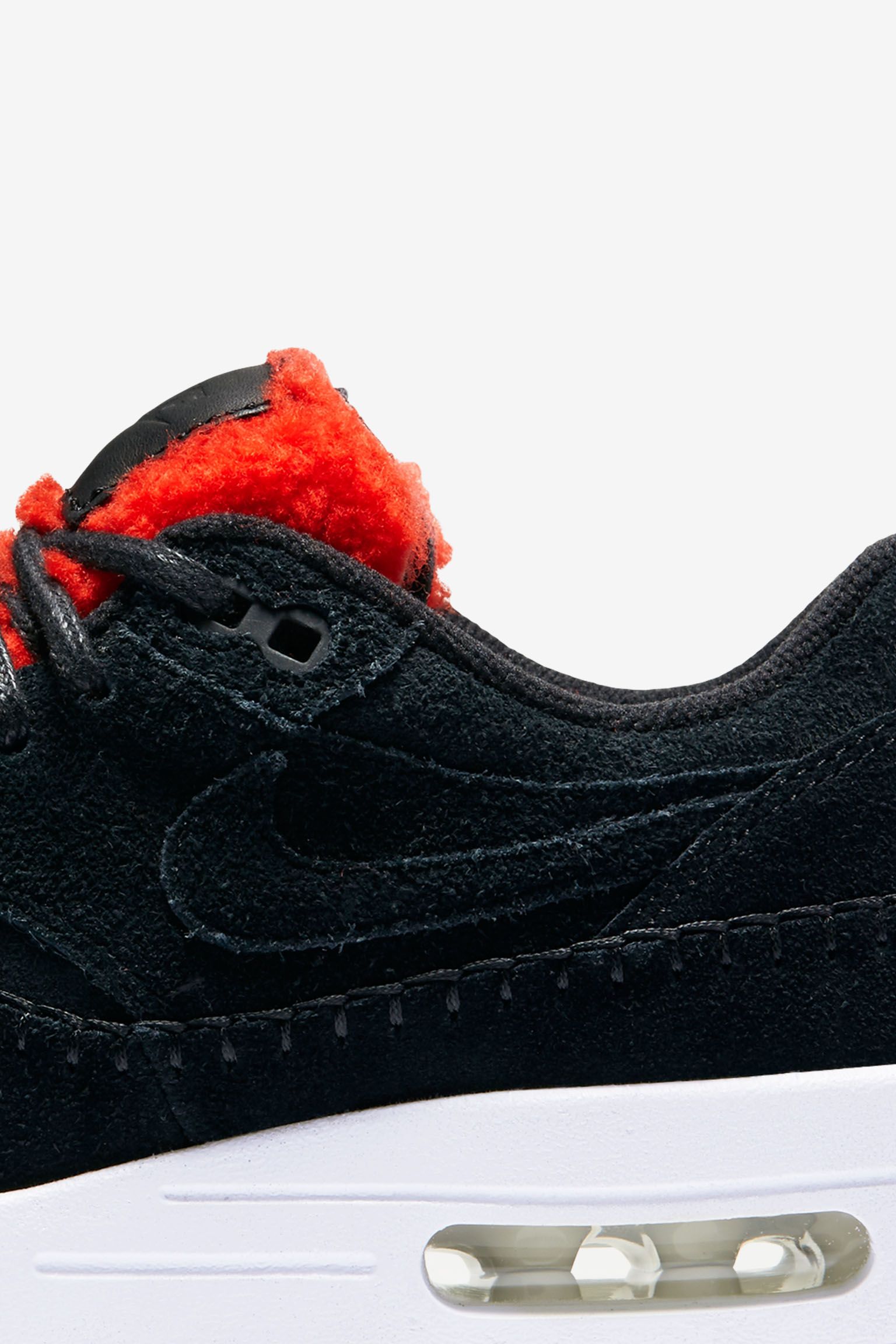 Women's Nike Air Max 1 Premium 'Black & Action Red' Women's Nike Air Max 1 Premium 'Black & Action Red'