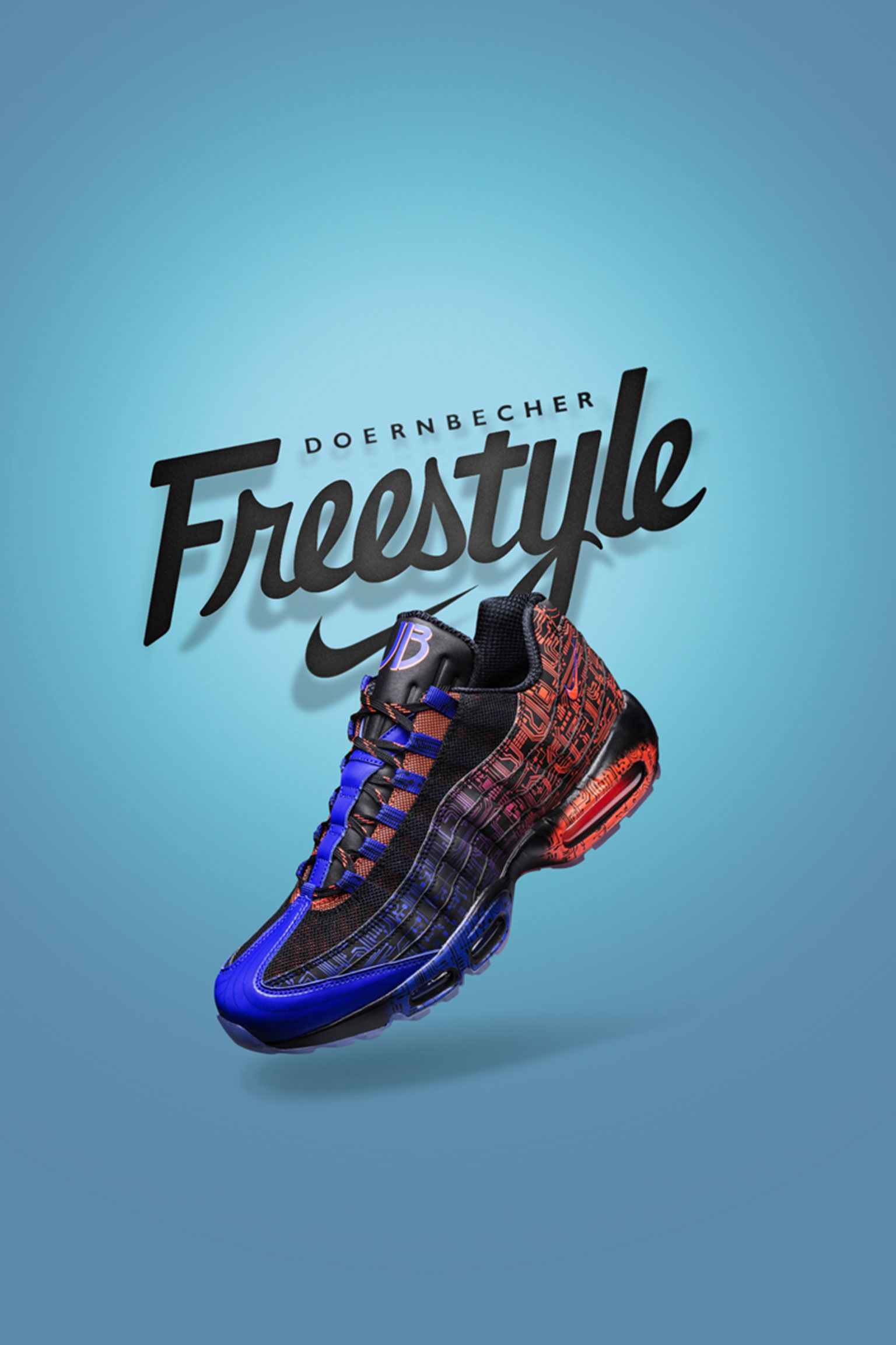 Nike Air Max 95 Premium Doernbecher 'Bright Crimson & Racer Blue' Nike Air Max 95 Premium Doernbecher 'Bright Crimson & Racer Blue'