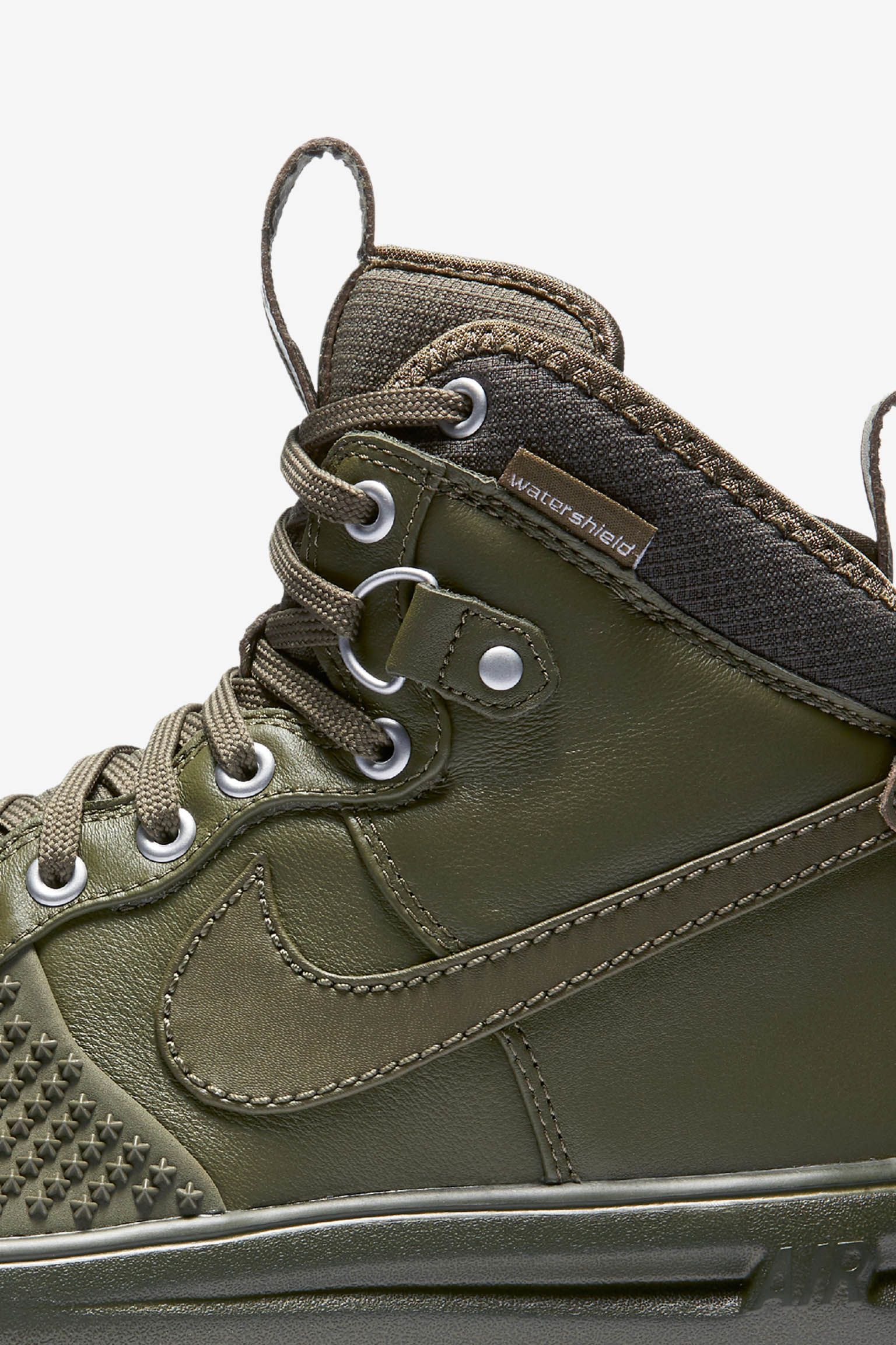 nike lunar force 1 duckboot olive green