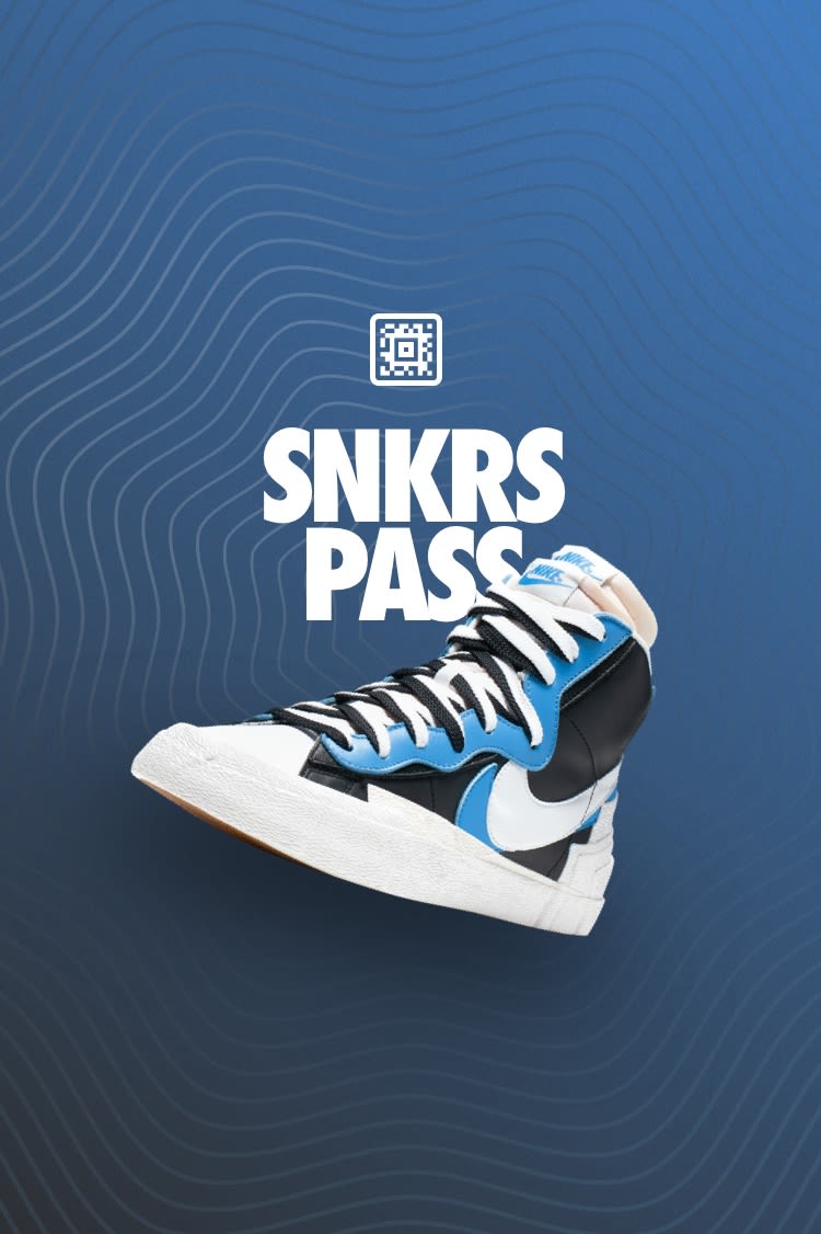 SNKRS Pass Blazer Mid 'Sacai' NikeLab Chicago ReCreation