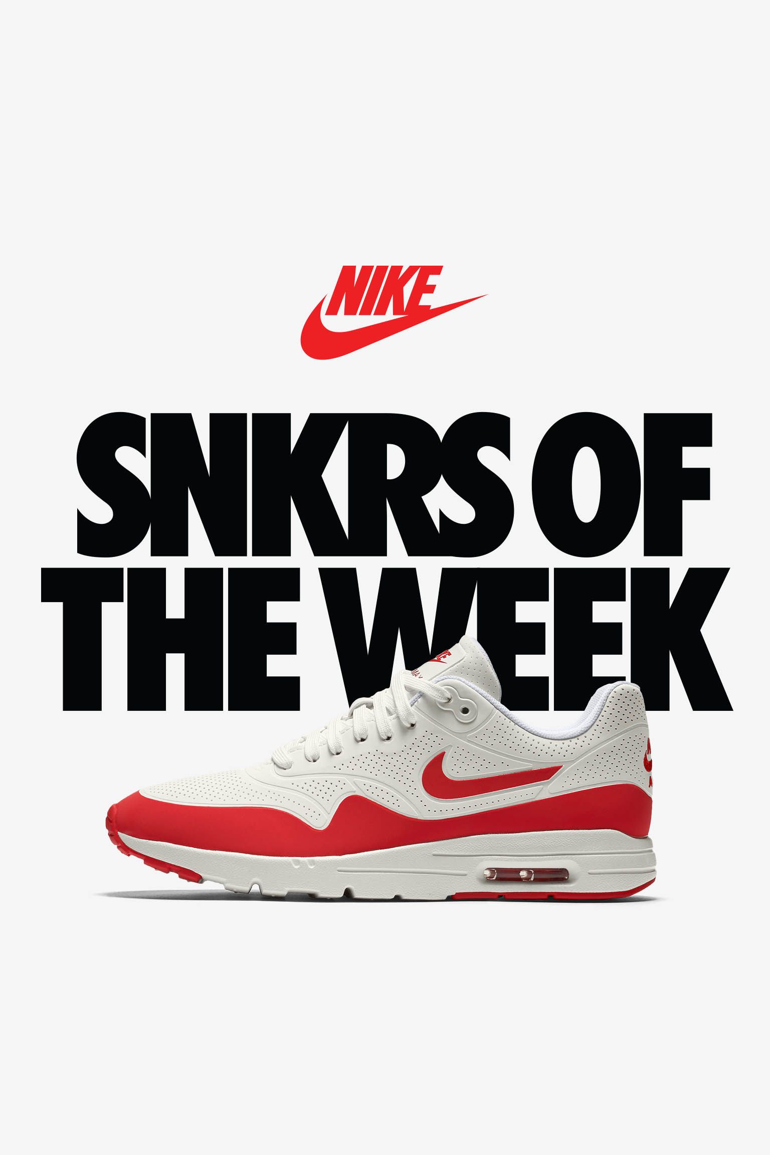 Women's Nike Air Max 1 Ultra 'White & University Red' Women's Nike Air Max 1 Ultra 'White & University Red'
