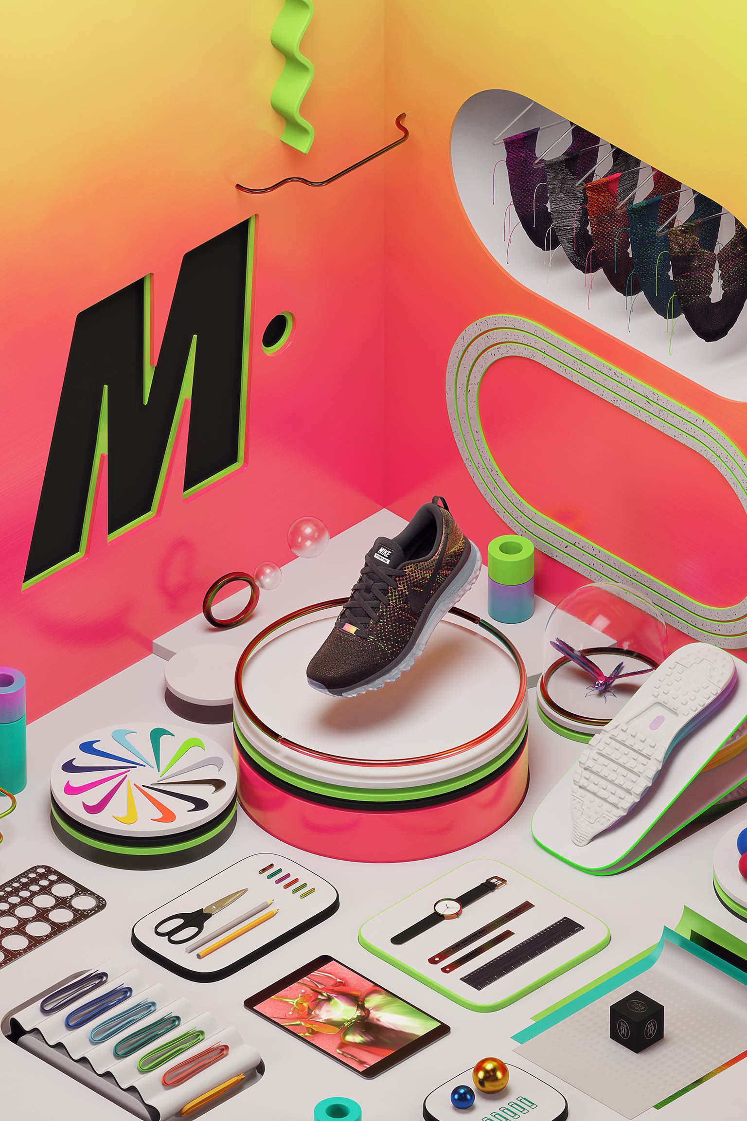Nike Air Max 2014 Flyknit M iD 'Mark Parker' Nike Air Max 2014 Flyknit M iD 'Mark Parker'