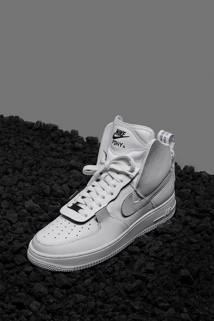 Nike Air Force 1 High PSNY 'Triple White' Release Date Nike Air Force 1 High PSNY 'Triple White' Release Date