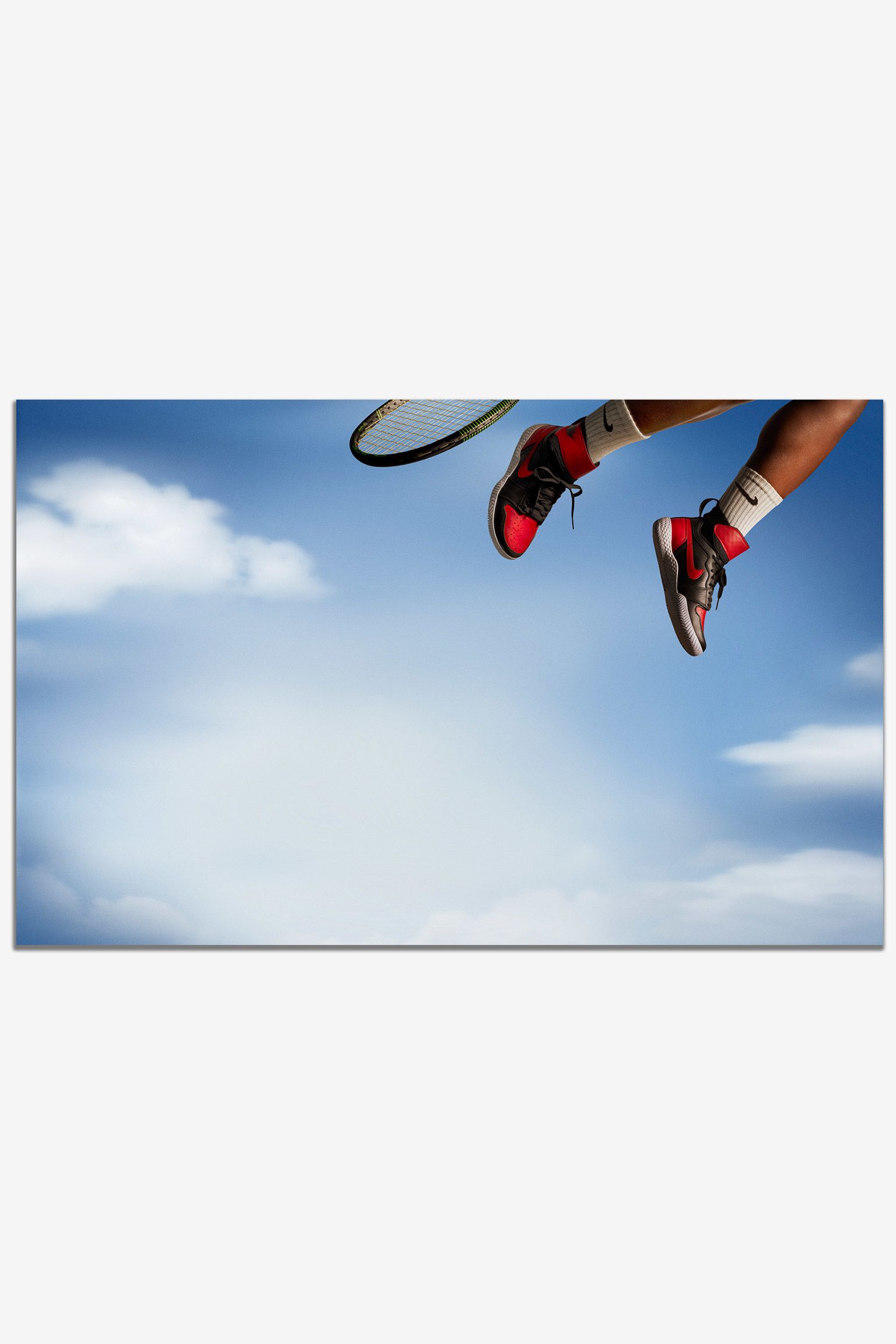NikeCourt Flare AJ1 "Black & Varsity Red" til kvinder NikeCourt Flare AJ1 "Black & Varsity Red" til kvinder
