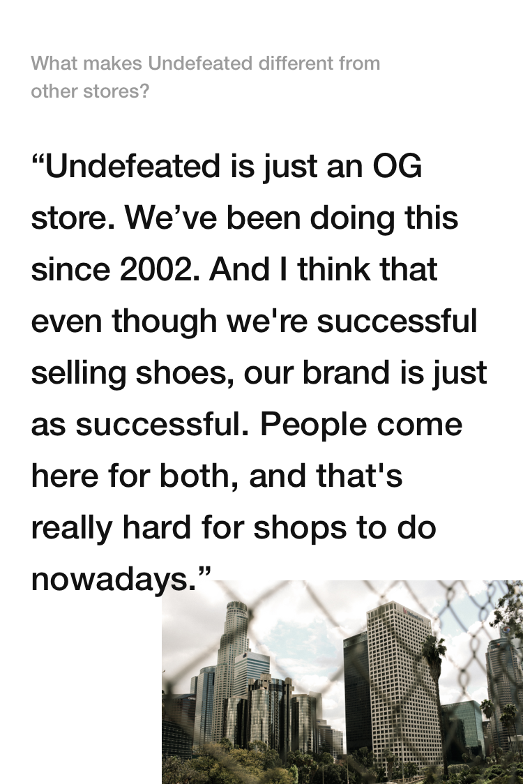 Talking Shop: Undefeated Talking Shop: Undefeated