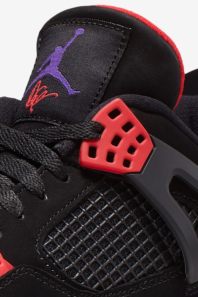Air Jordan 4 'Black/Court Purple' Release Date. Nike⁠+ SNKRS
