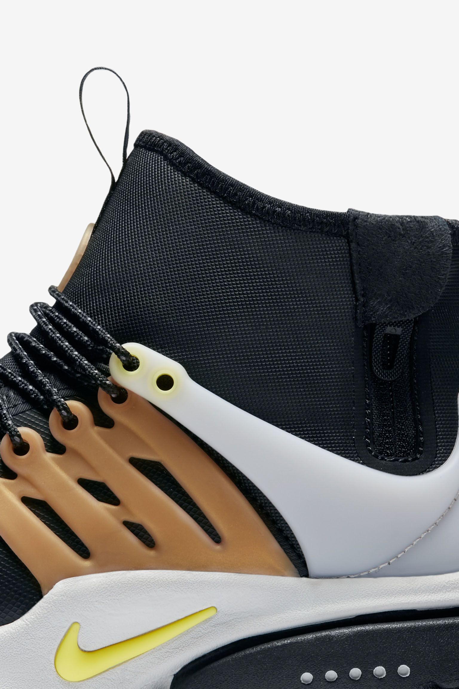 Nike Air Presto Mid Utility Sneakerboot 'Black & Metallic Gold'. Release Date Nike Air Presto Mid Utility Sneakerboot 'Black & Metallic Gold'. Release Date