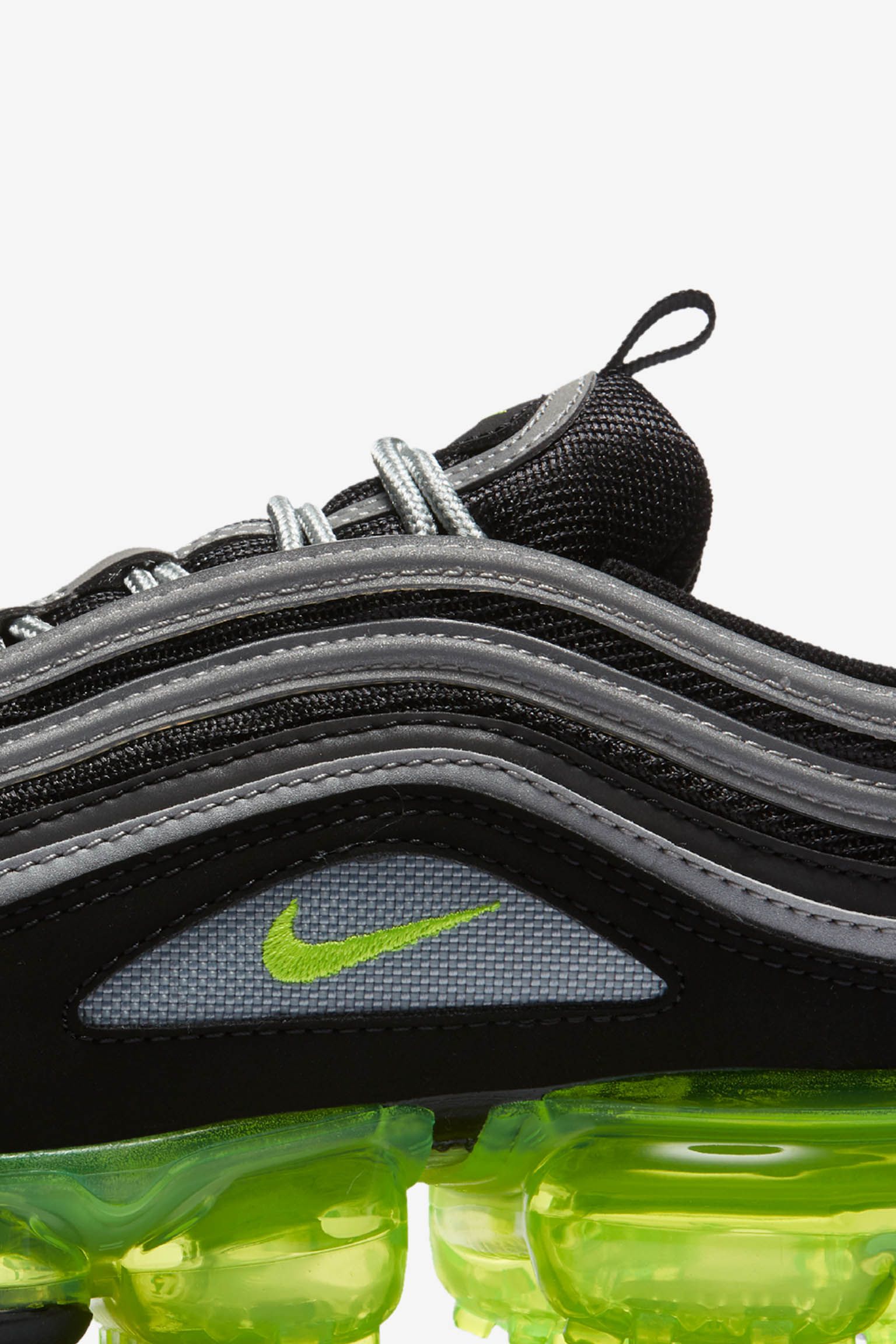 Nike Air Vapormax 97 'Black & Volt & Metallic Silver' Release Date Nike Air Vapormax 97 'Black & Volt & Metallic Silver' Release Date