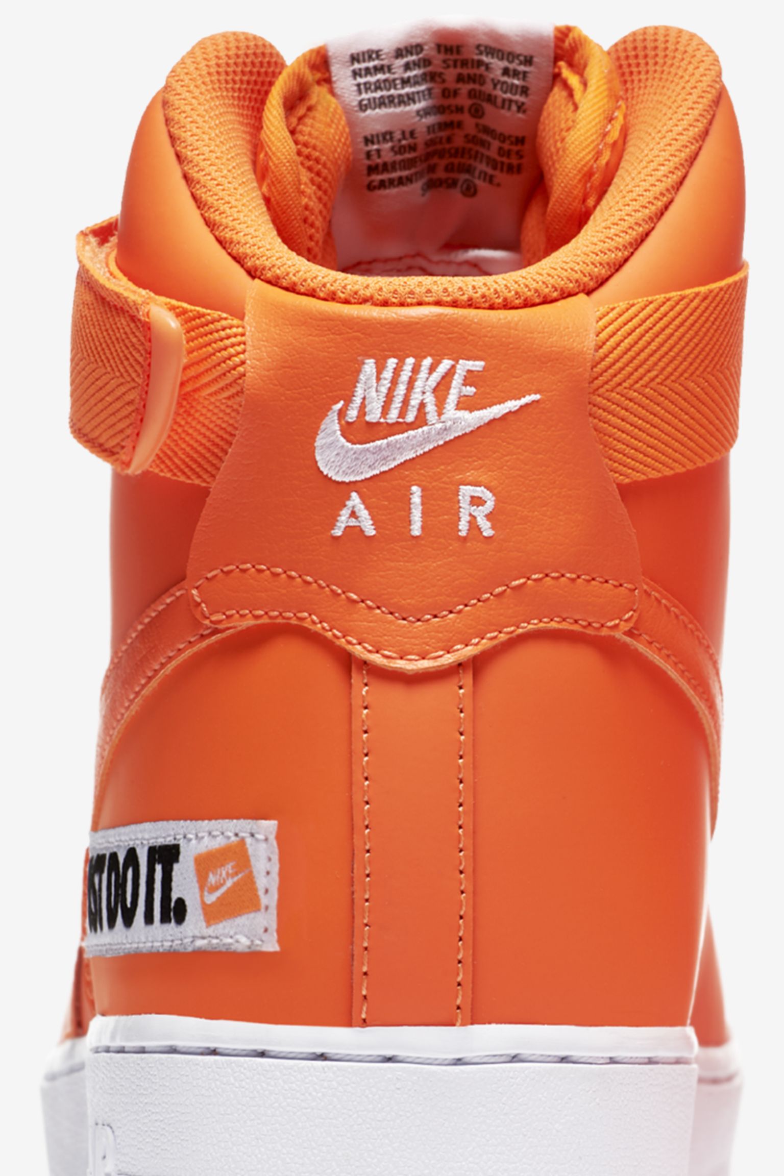 Nike Air Force 1 High JDI Collection 'Total Orange & White' Release ...