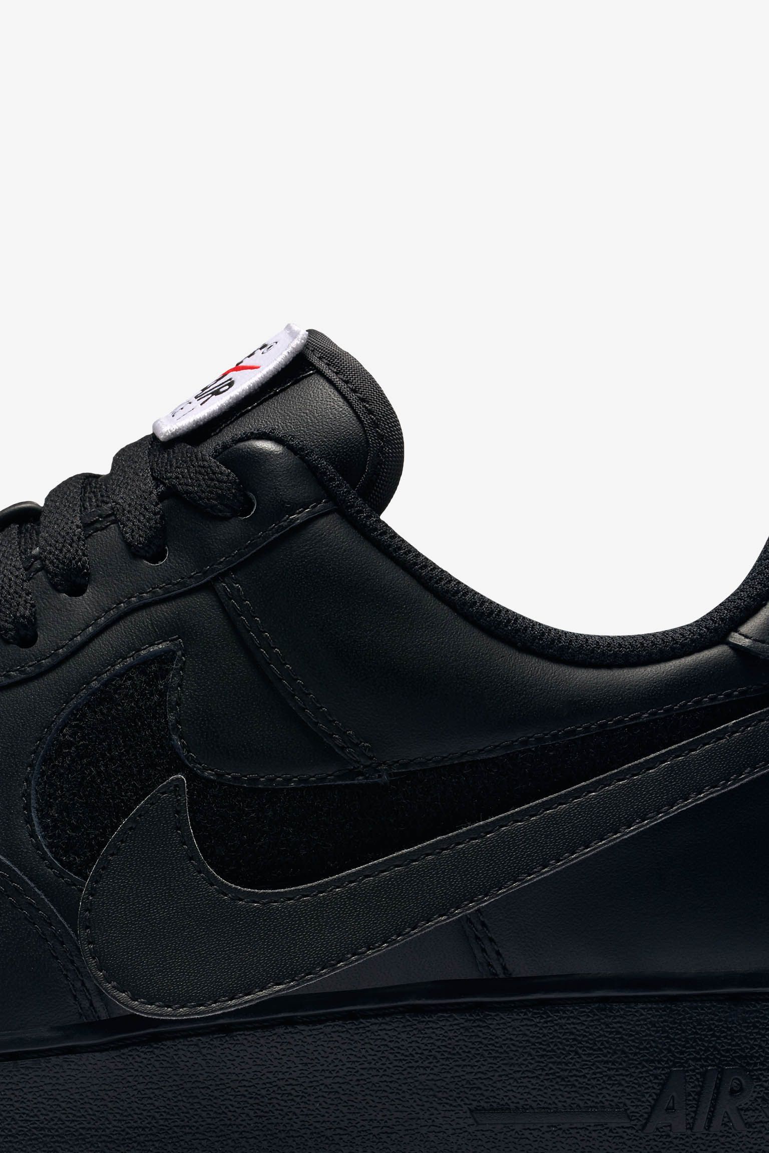 Nike Air Force 1 'Black Swoosh Pack' 发布日期 Nike Air Force 1 'Black Swoosh Pack' 发布日期