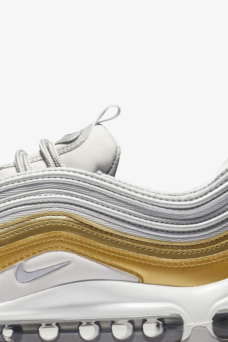 Women's Air Max 97 'Vast Grey & Metallic Gold & Metallic Silver' Release Date Women's Air Max 97 'Vast Grey & Metallic Gold & Metallic Silver' Release Date