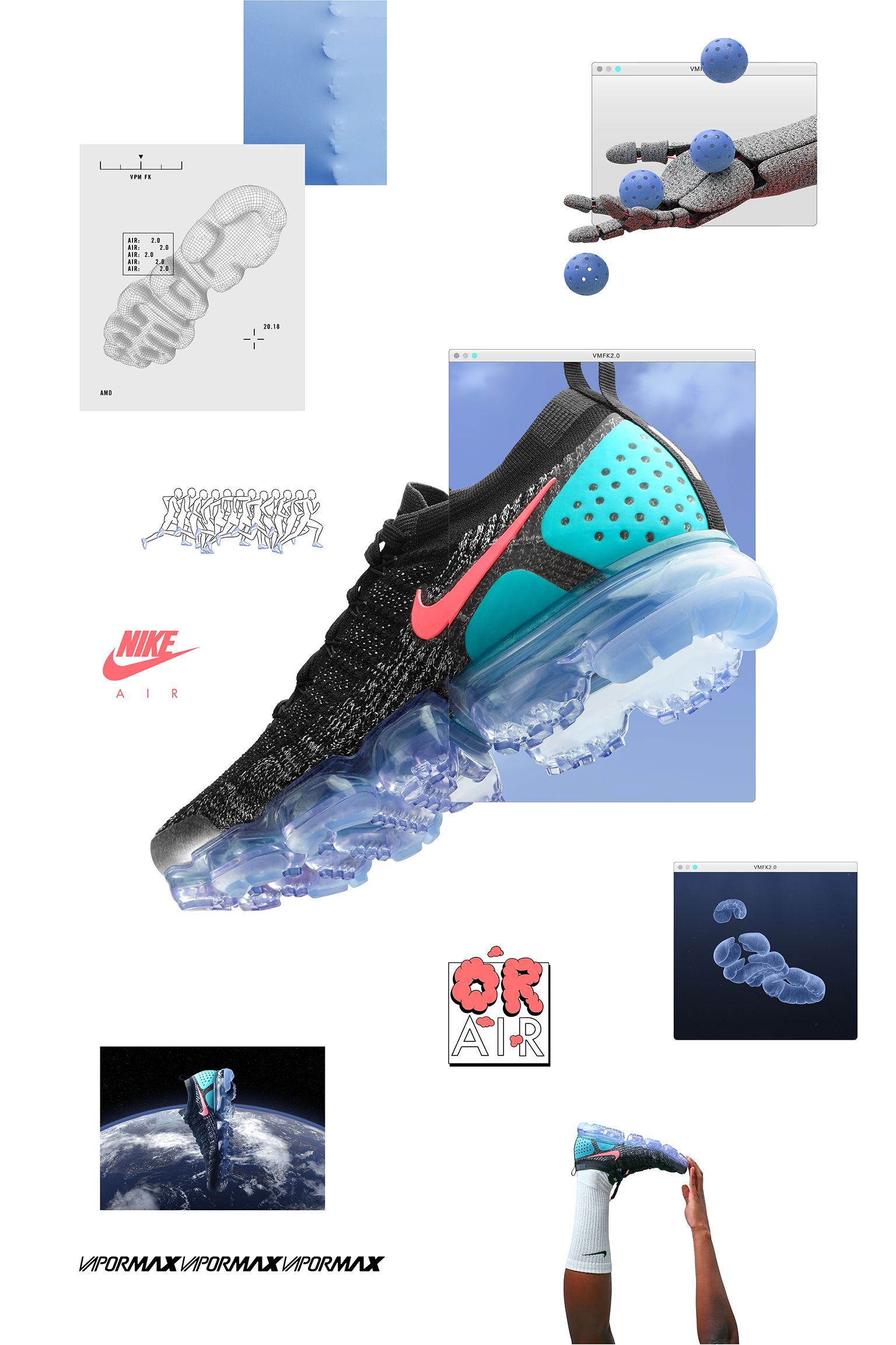 Nike Air Vapormax Flyknit 2 'Black & Hot Punch' Release Date Nike Air Vapormax Flyknit 2 'Black & Hot Punch' Release Date